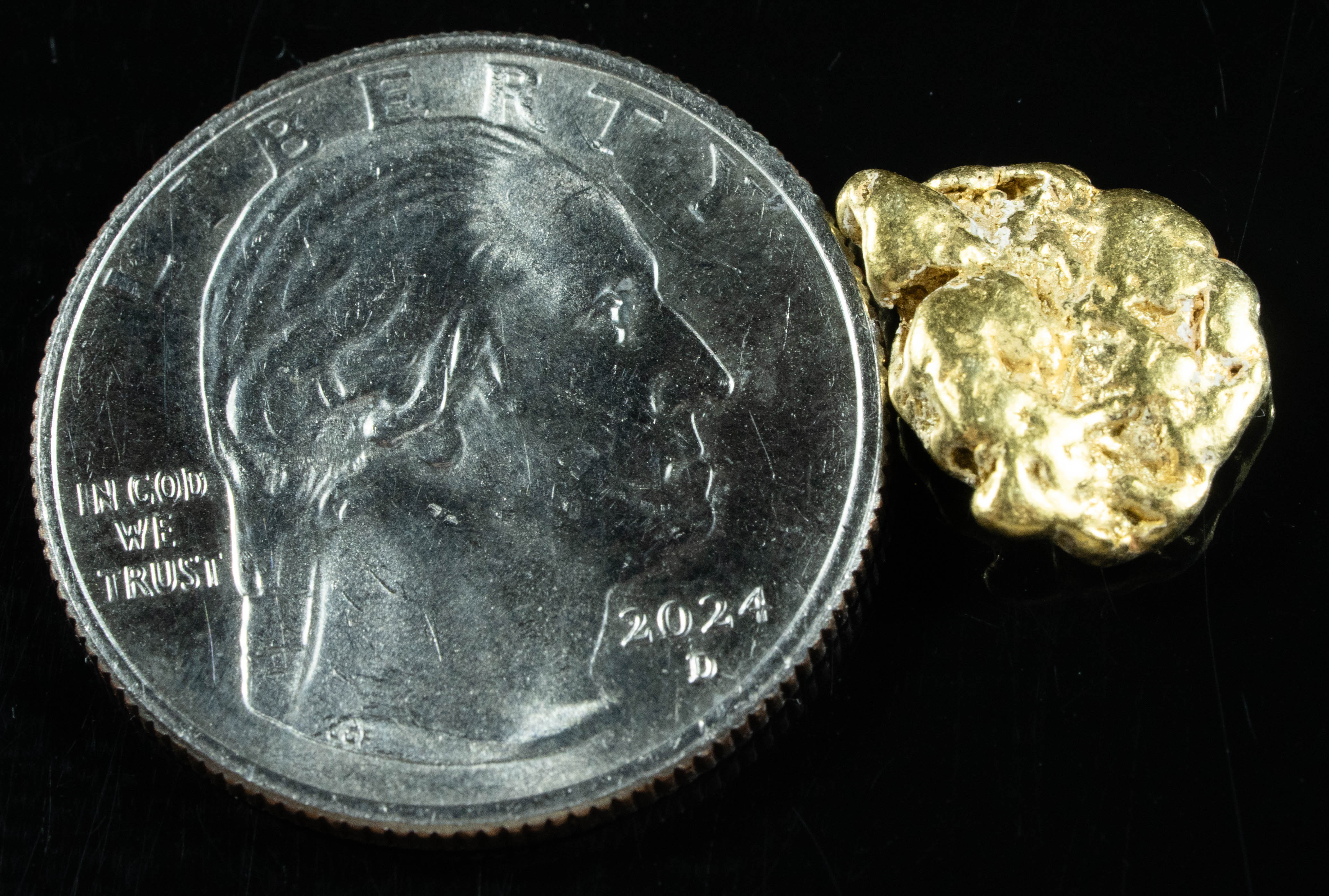 #198 Alaskan BC Natural Gold Nugget 2.81 Grams Genuine