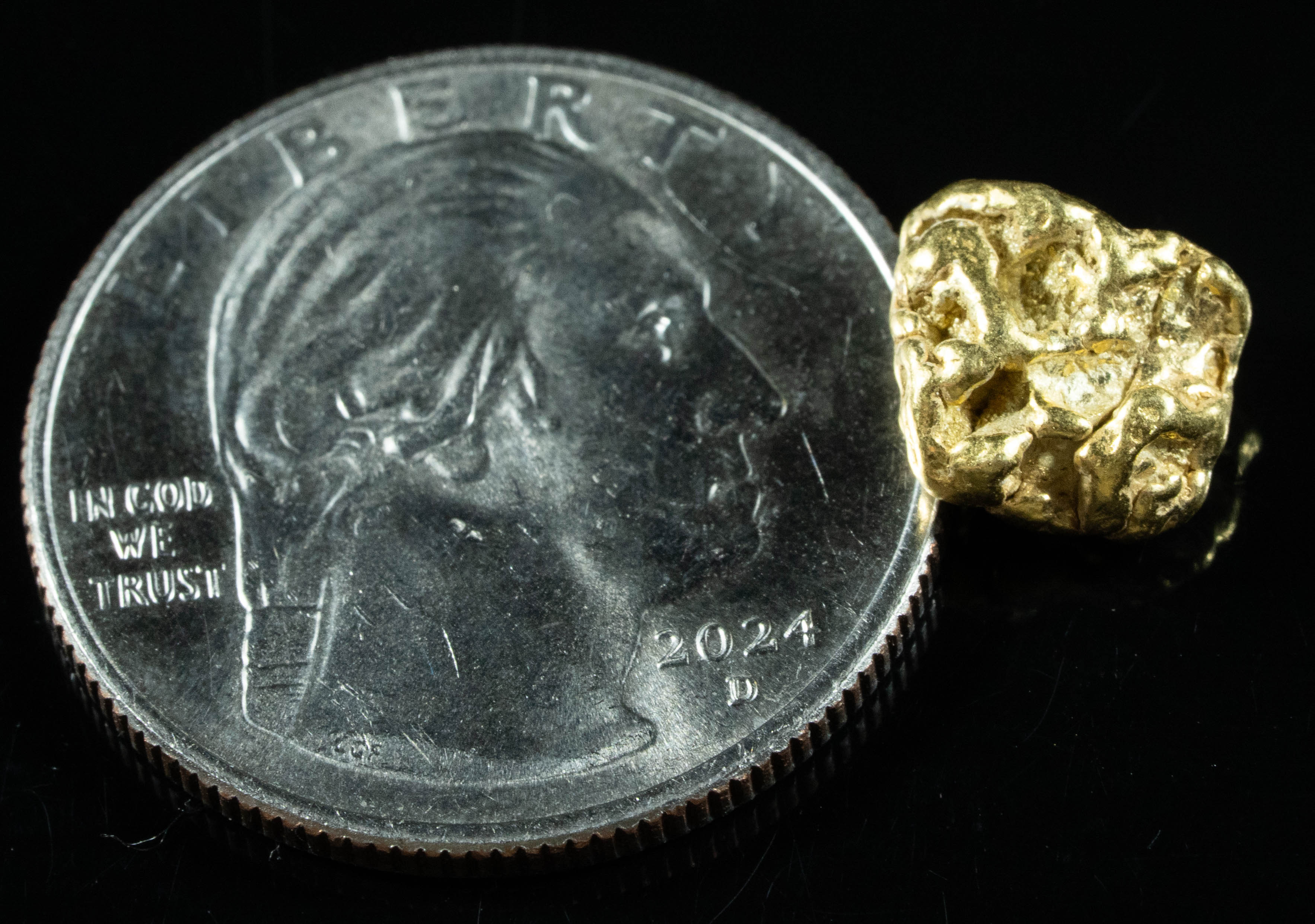 #206 Alaskan BC Natural Gold Nugget 2.74 Grams Genuine