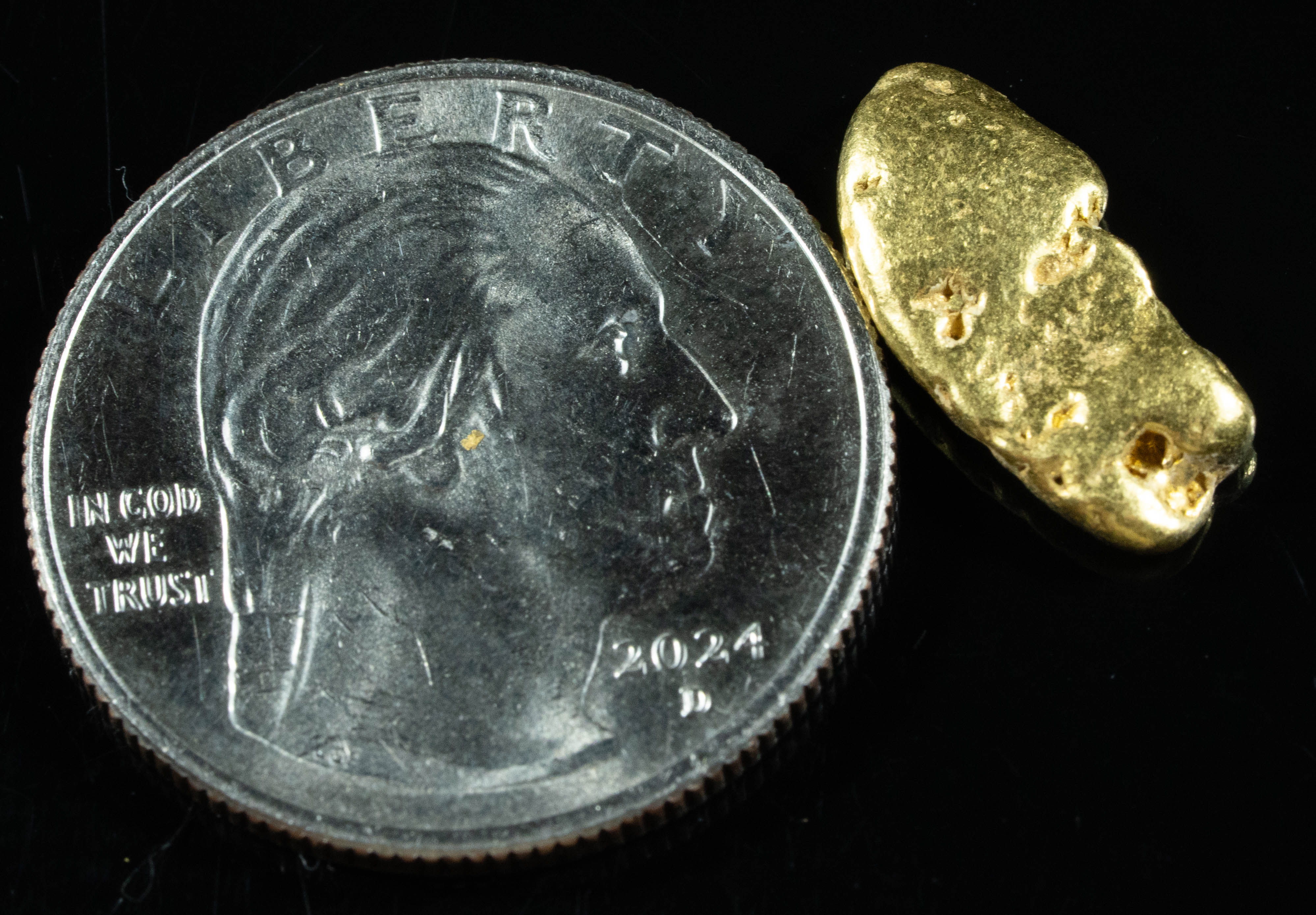 #213 Alaskan BC Natural Gold Nugget 3.08 Grams Genuine