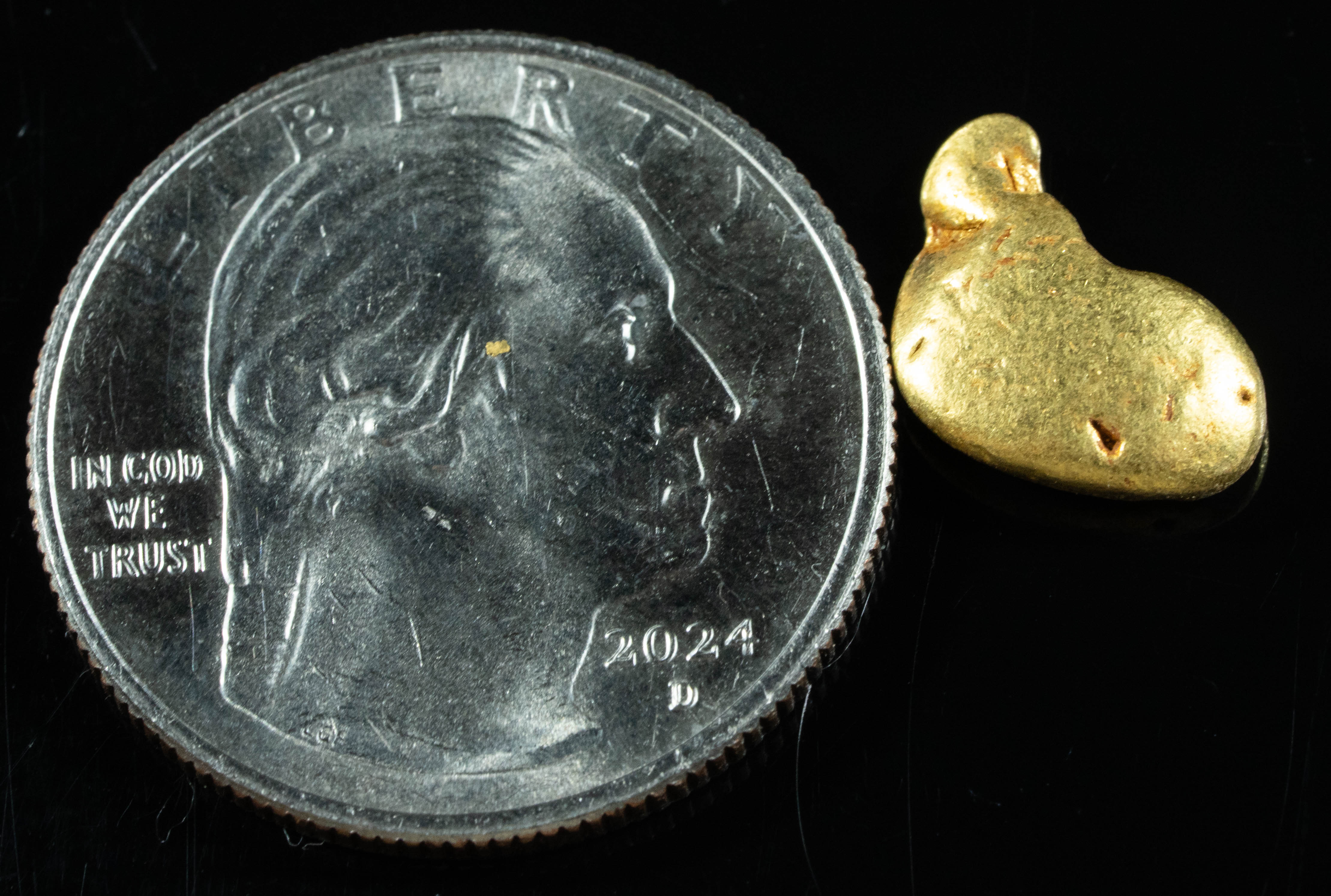 #214 Alaskan BC Natural Gold Nugget 2.63 Grams Genuine