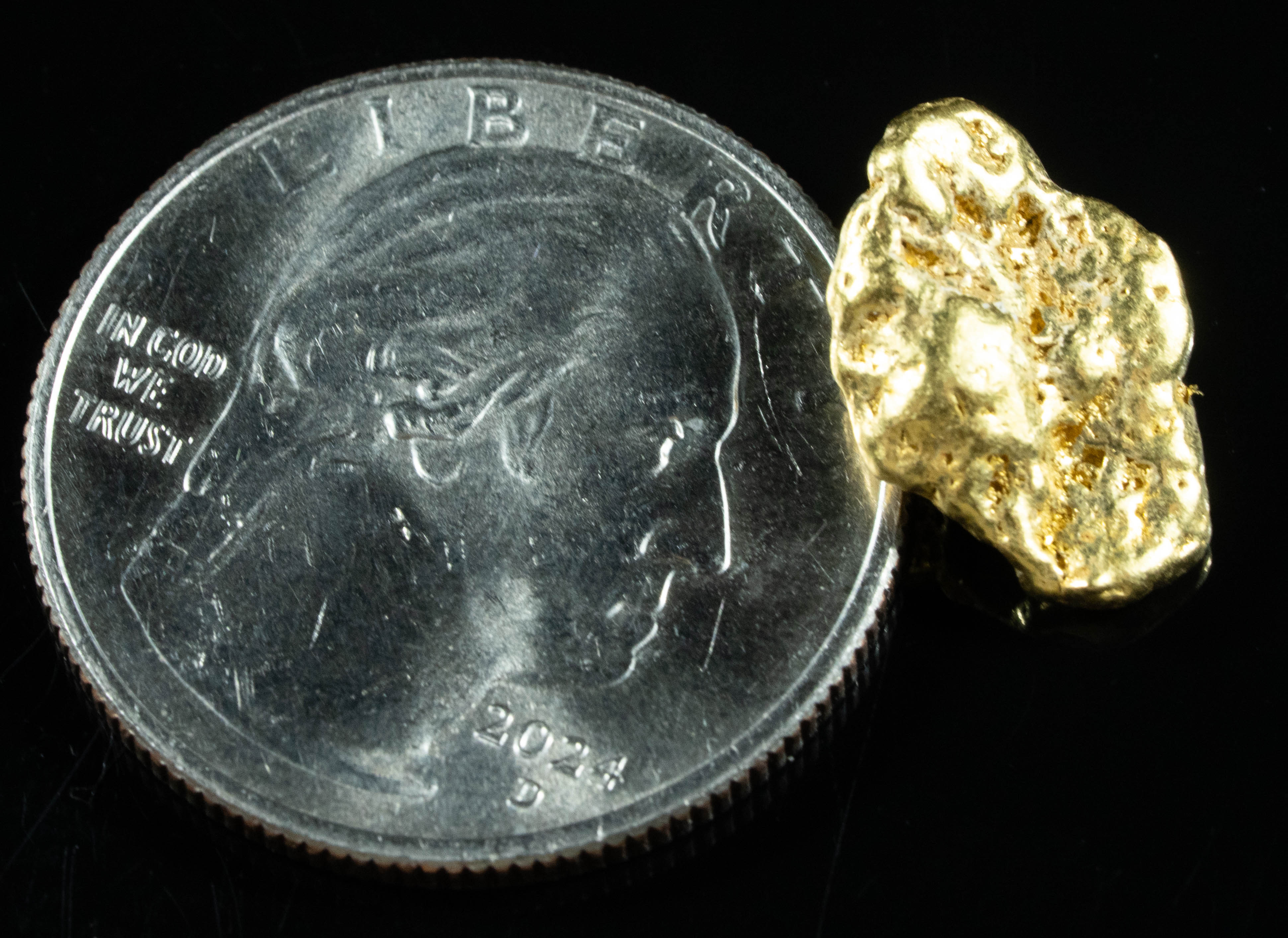 #218 Alaskan BC Natural Gold Nugget 3.68 Grams Genuine