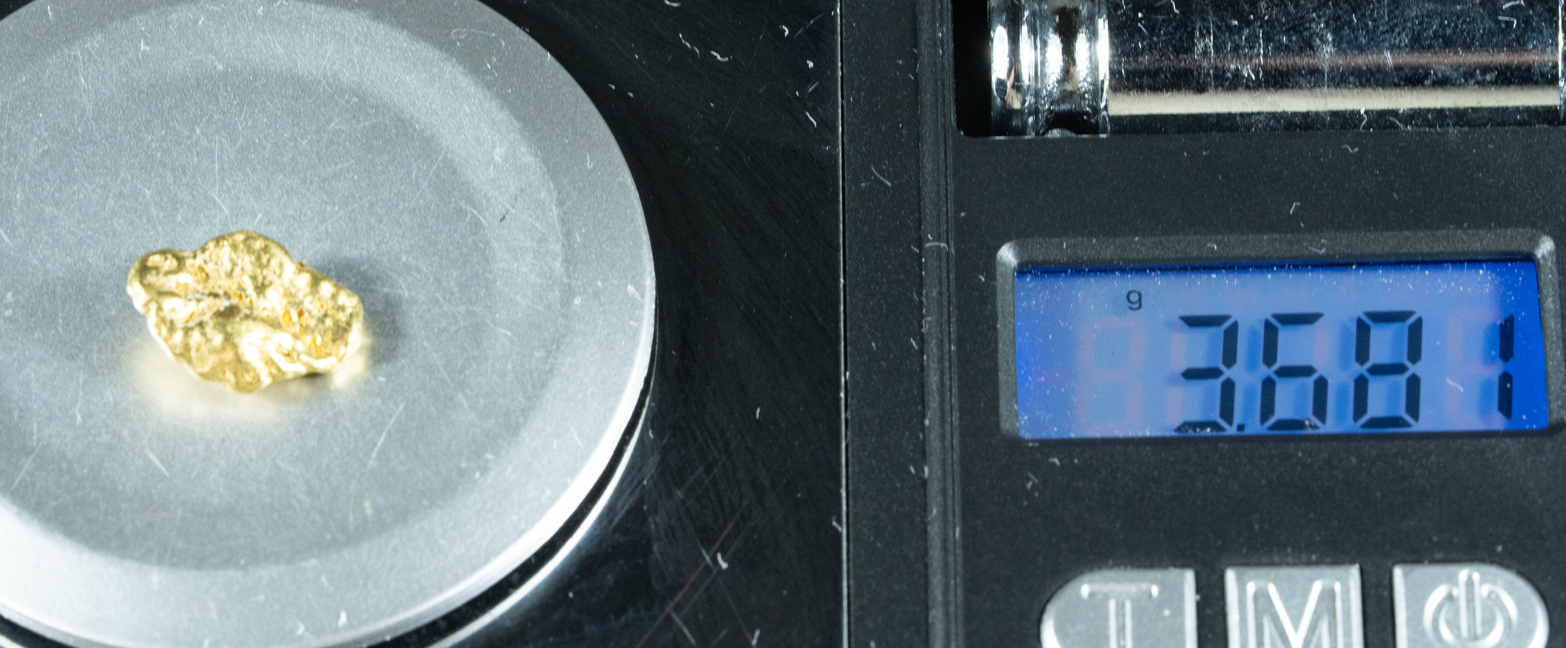 #218 Alaskan BC Natural Gold Nugget 3.68 Grams Genuine