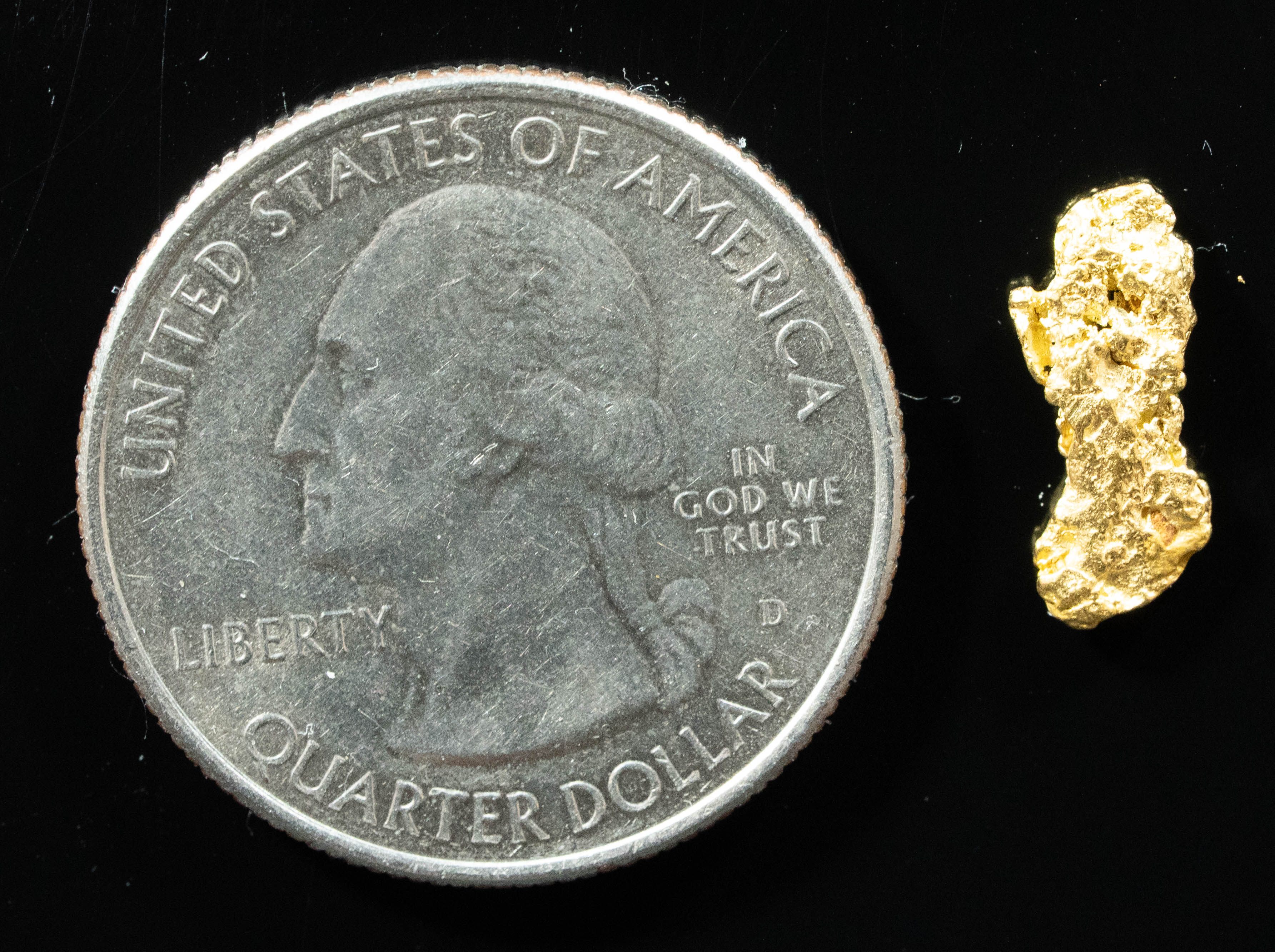 #128 Alaskan BC Natural Gold Nugget .71 Grams Genuine