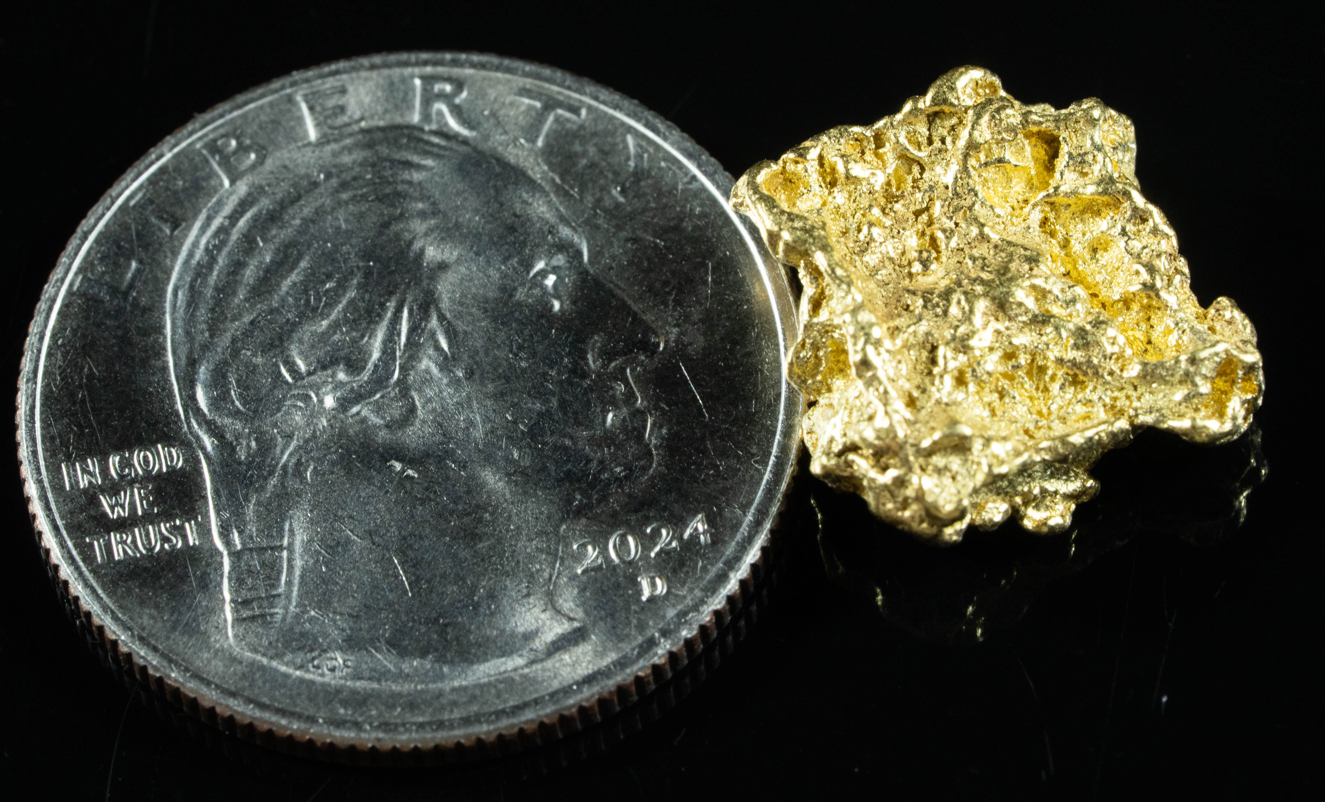 #220 Alaskan BC Natural Gold Nugget 4.40 Grams Genuine