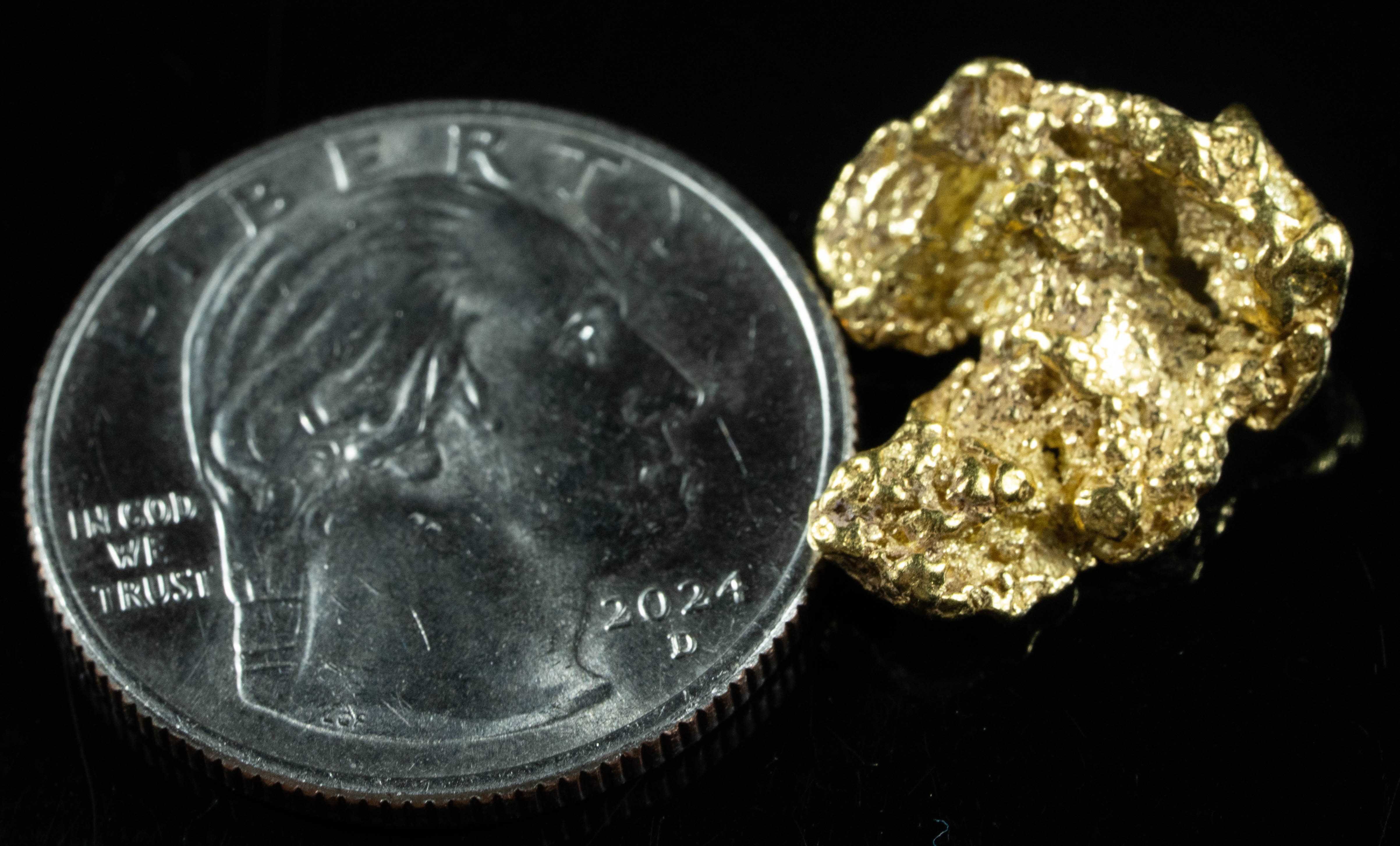 #224 Alaskan BC Natural Gold Nugget 4.88 Grams Genuine