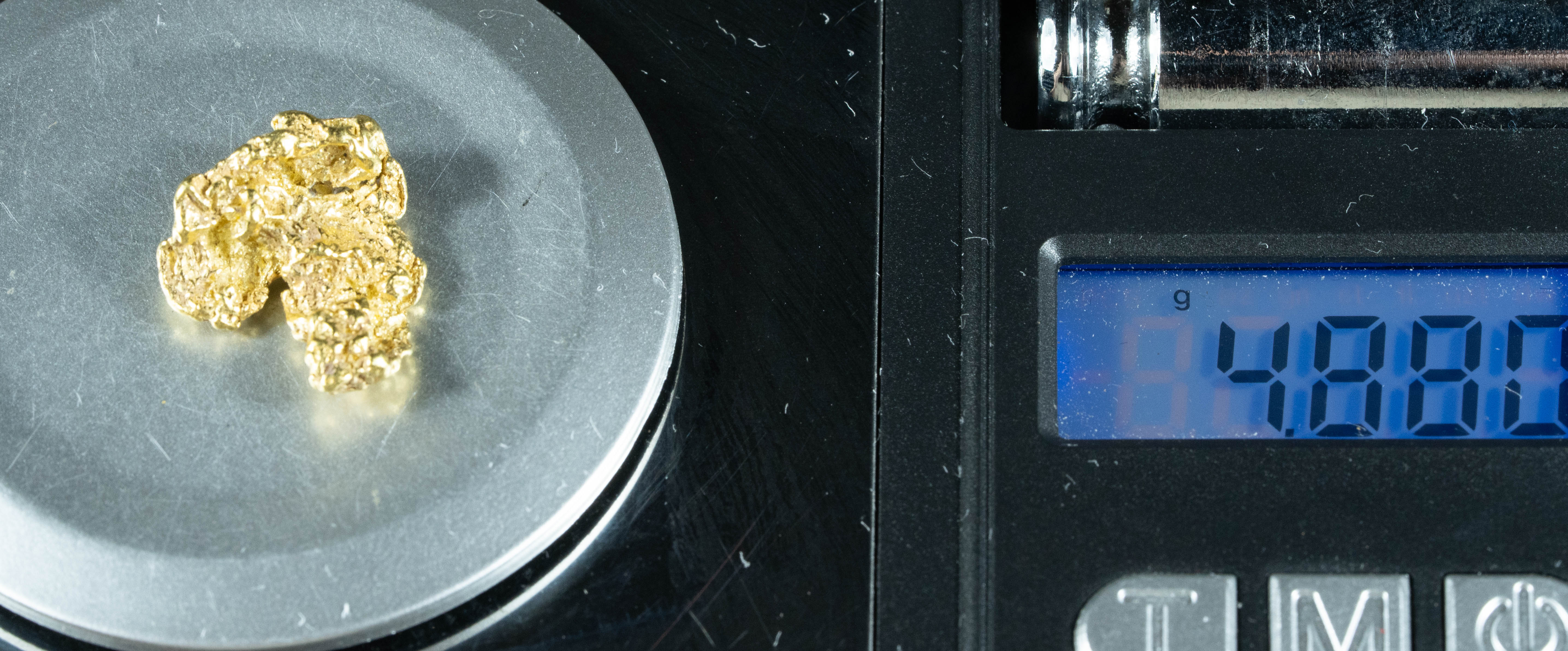 #224 Alaskan BC Natural Gold Nugget 4.88 Grams Genuine