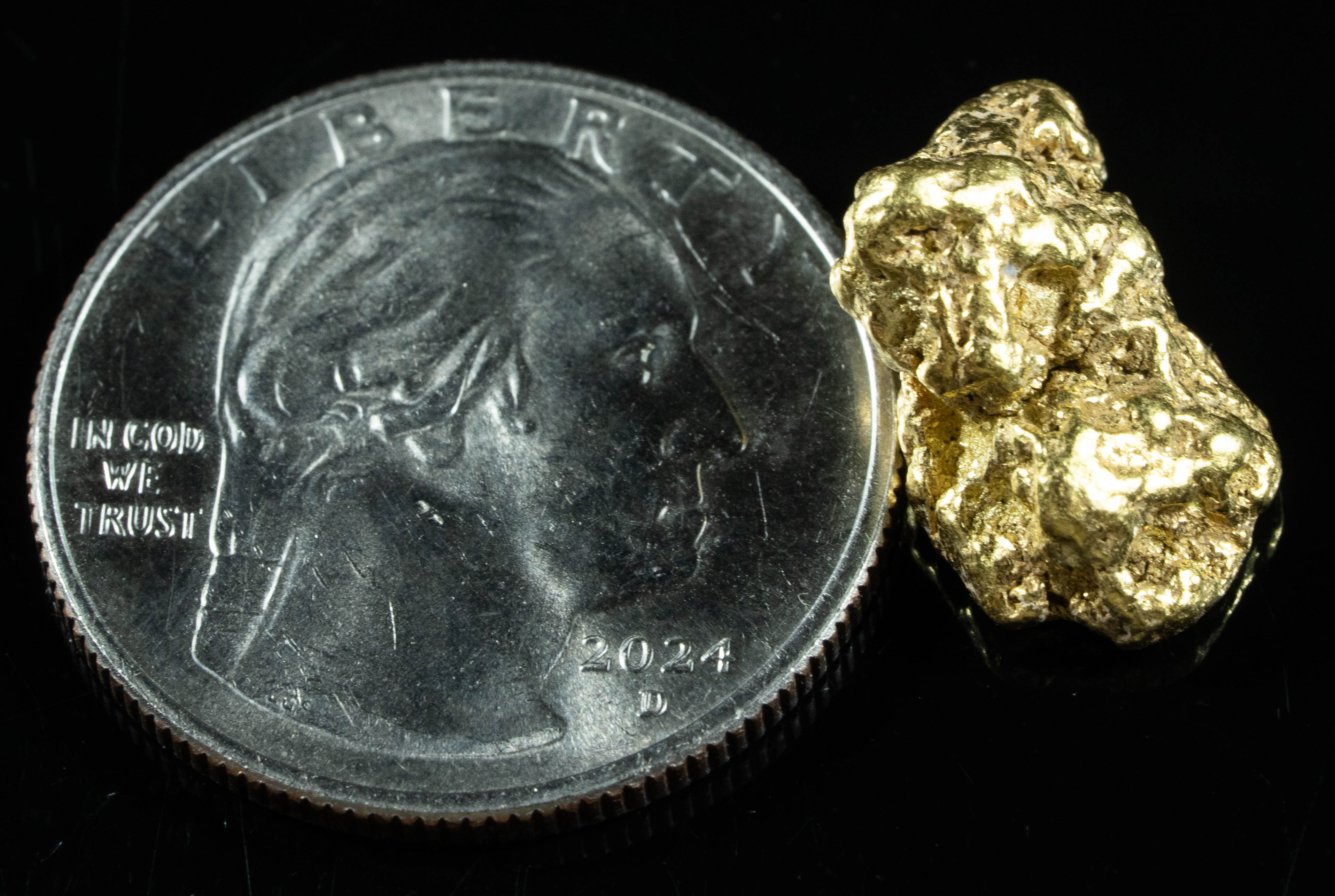 #226 Alaskan BC Natural Gold Nugget 4.86 Grams Genuine