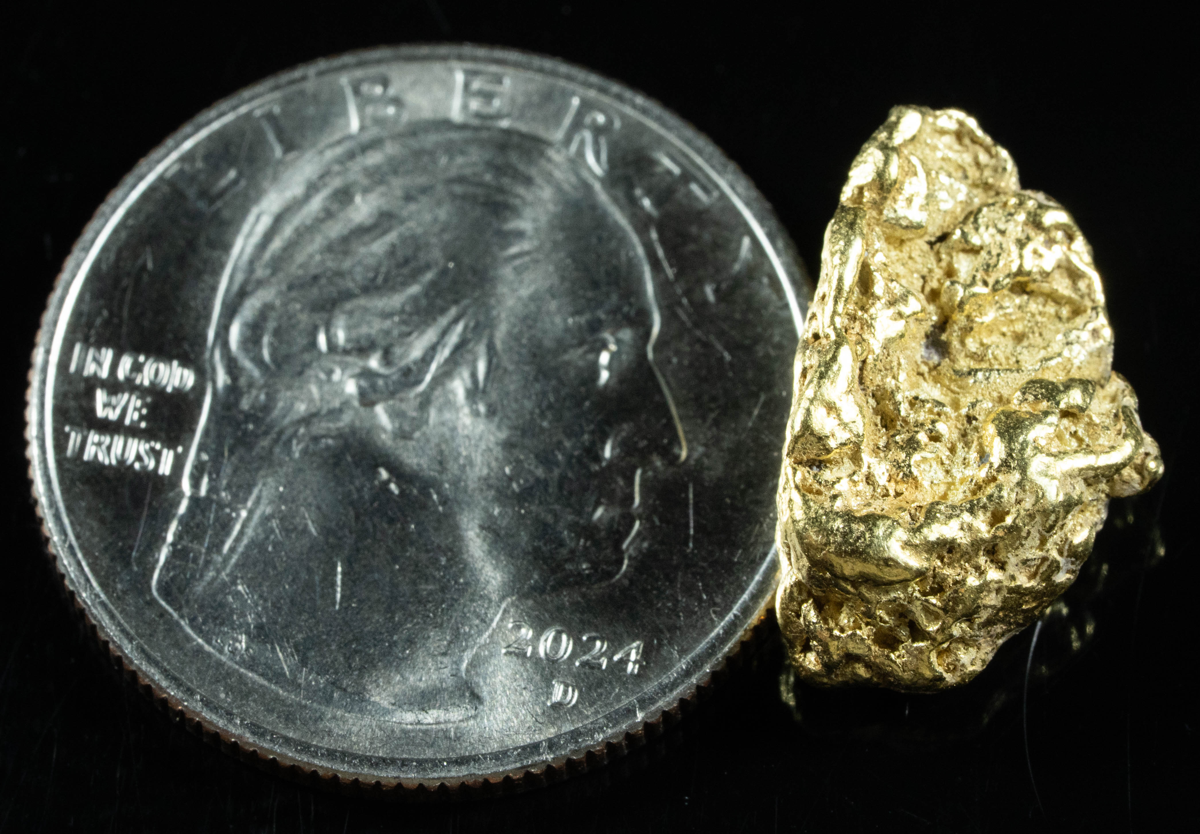 #246 Alaskan BC Natural Gold Nugget 4.87 Grams Genuine