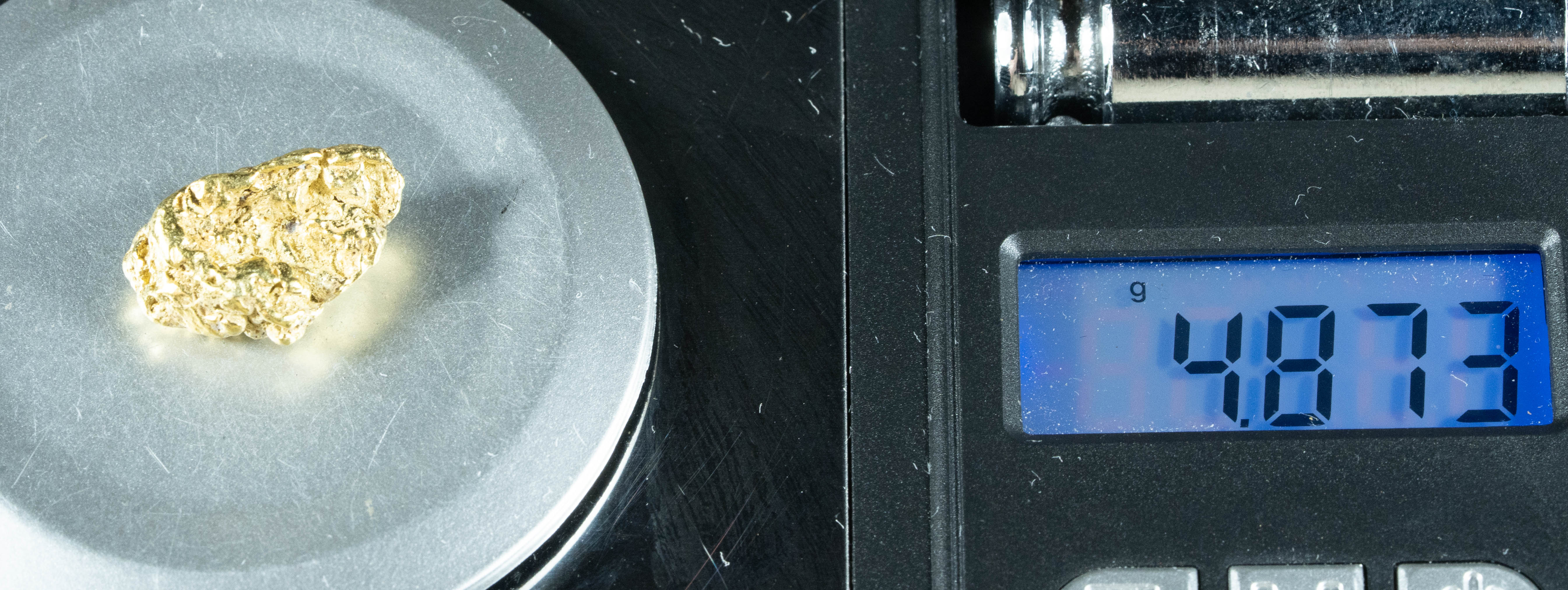 #246 Alaskan BC Natural Gold Nugget 4.87 Grams Genuine