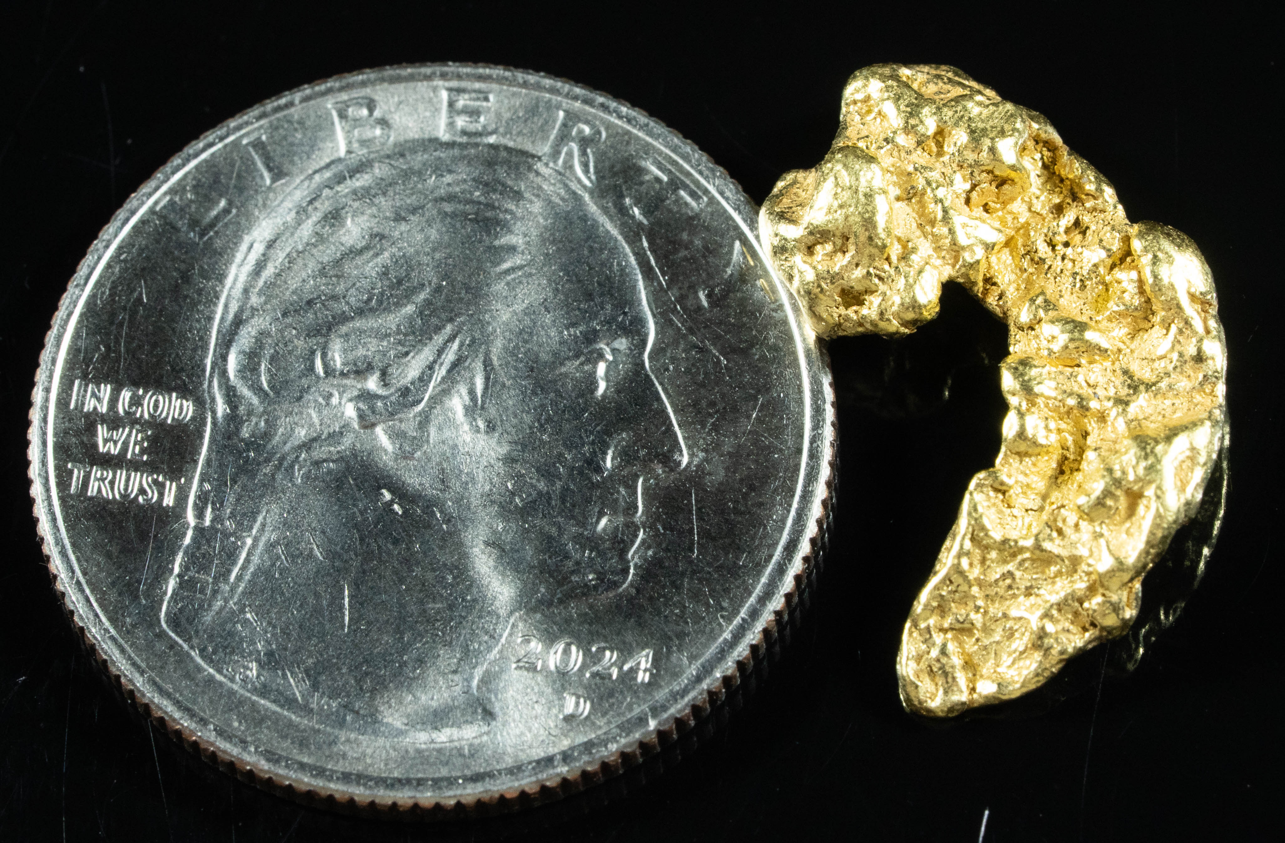 #247 Alaskan BC Natural Gold Nugget 4.27 Grams Genuine