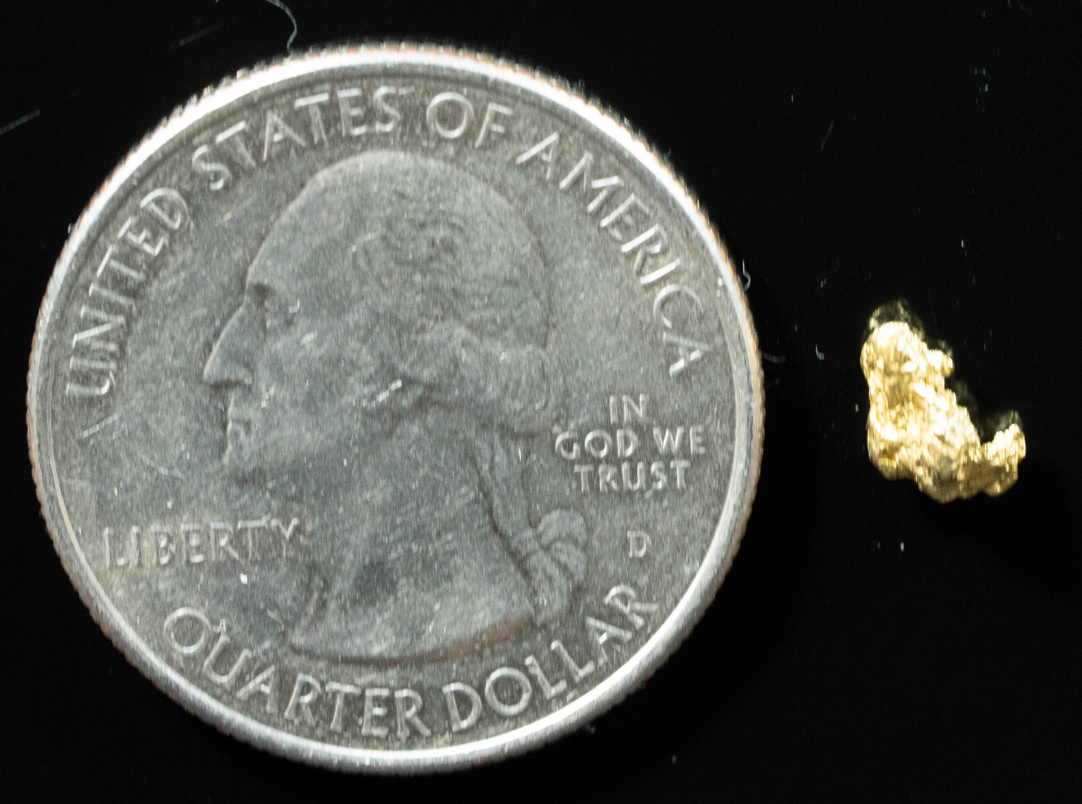 #167 Alaskan BC Natural Gold Nugget .38 Grams Genuine