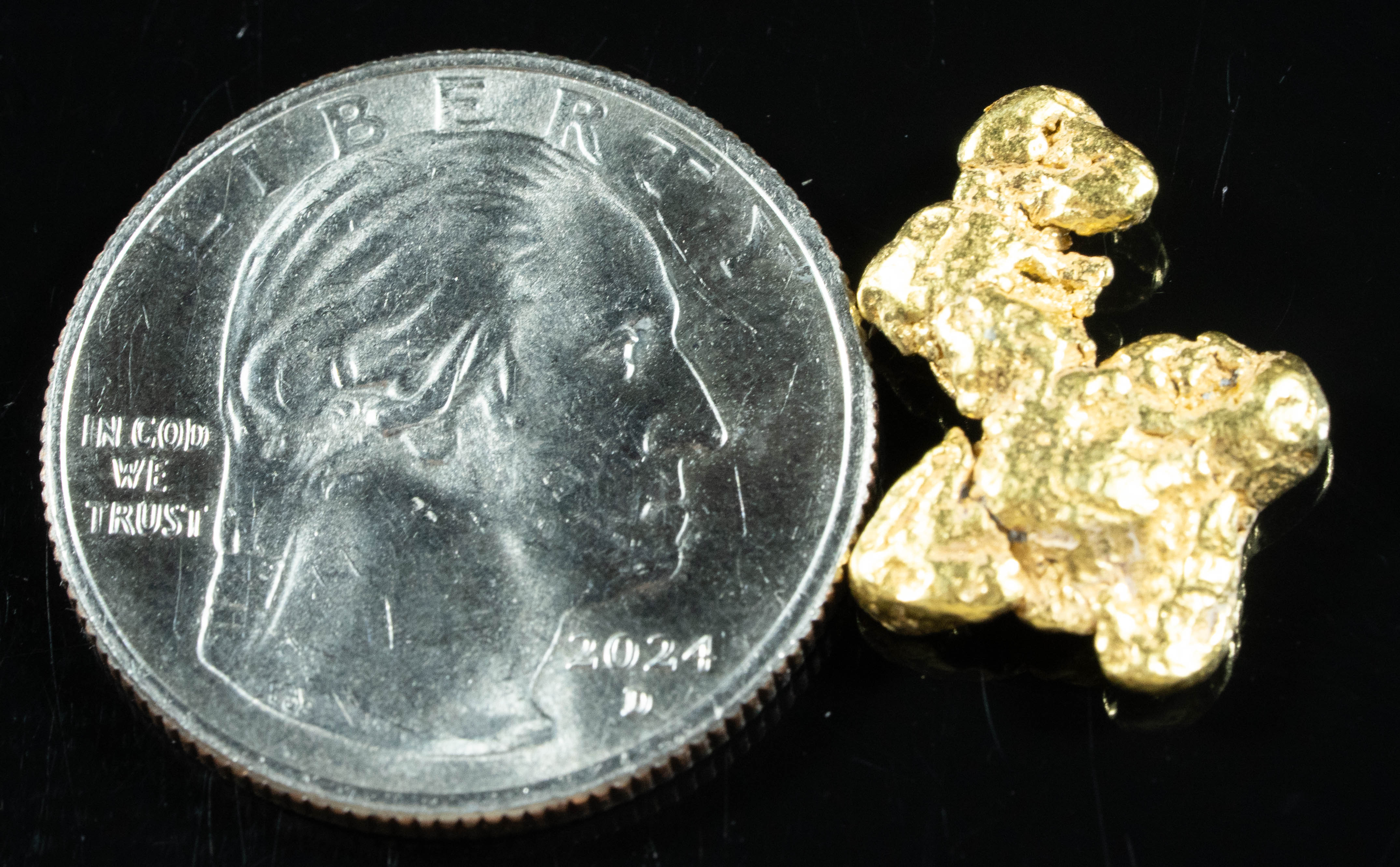 #253 Alaskan BC Natural Gold Nugget 4.05 Grams Genuine