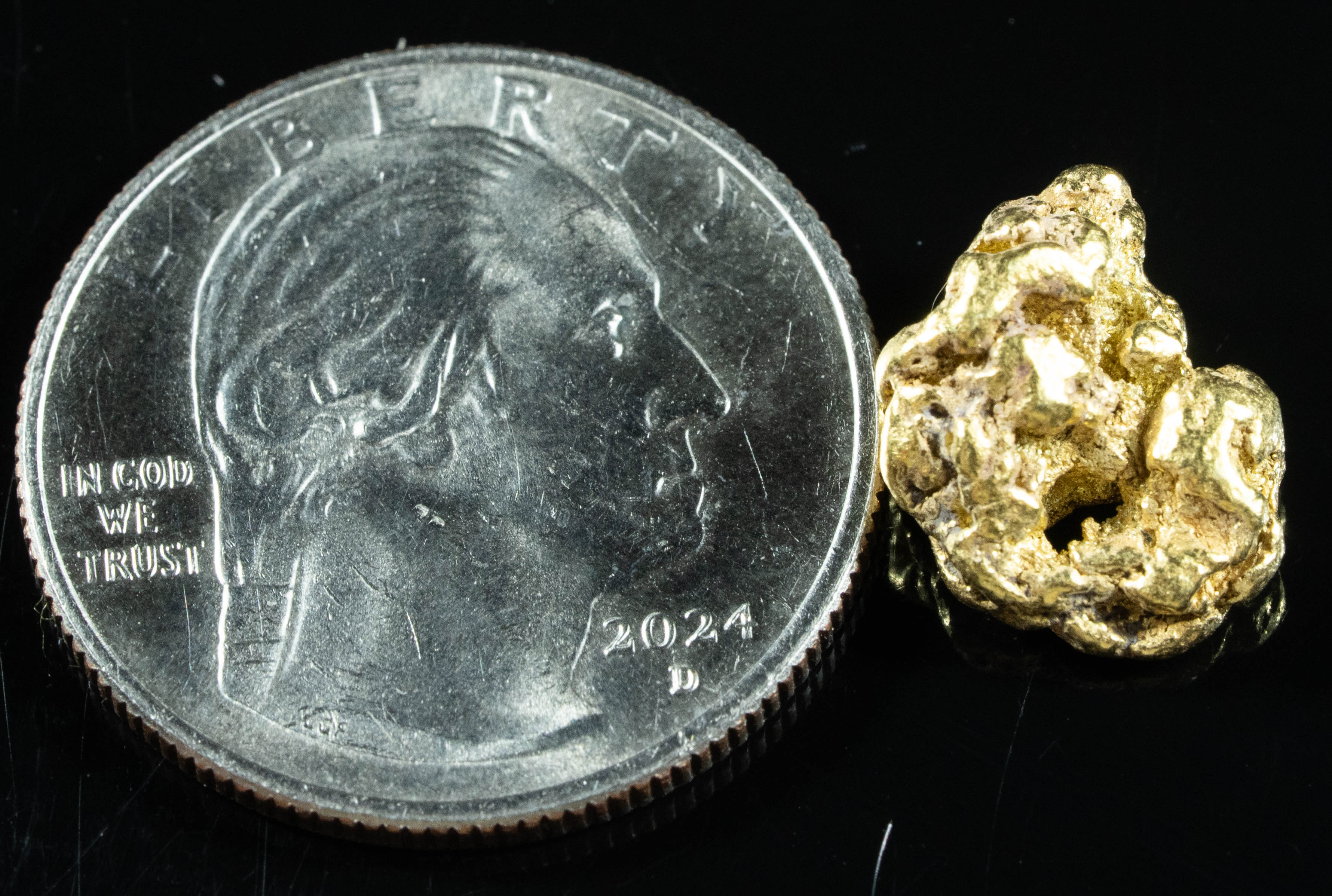 #256 Alaskan BC Natural Gold Nugget 4.12 Grams Genuine