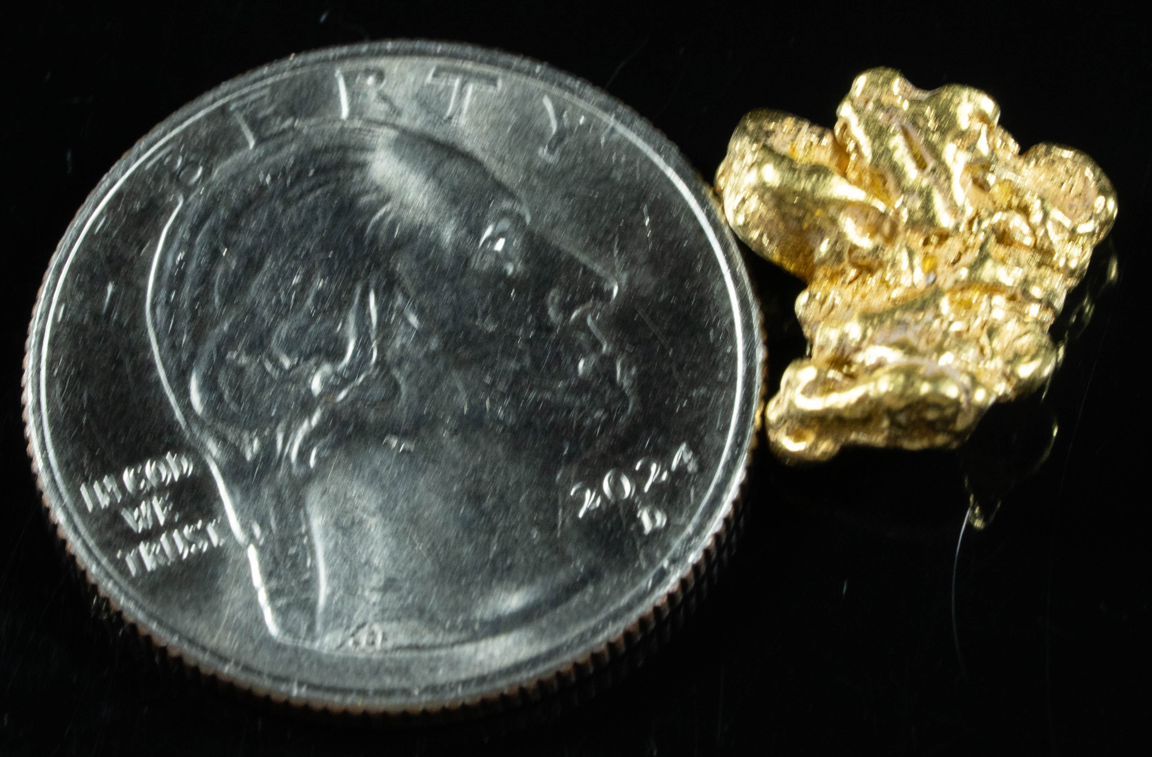 #258 Alaskan BC Natural Gold Nugget 3.74 Grams Genuine