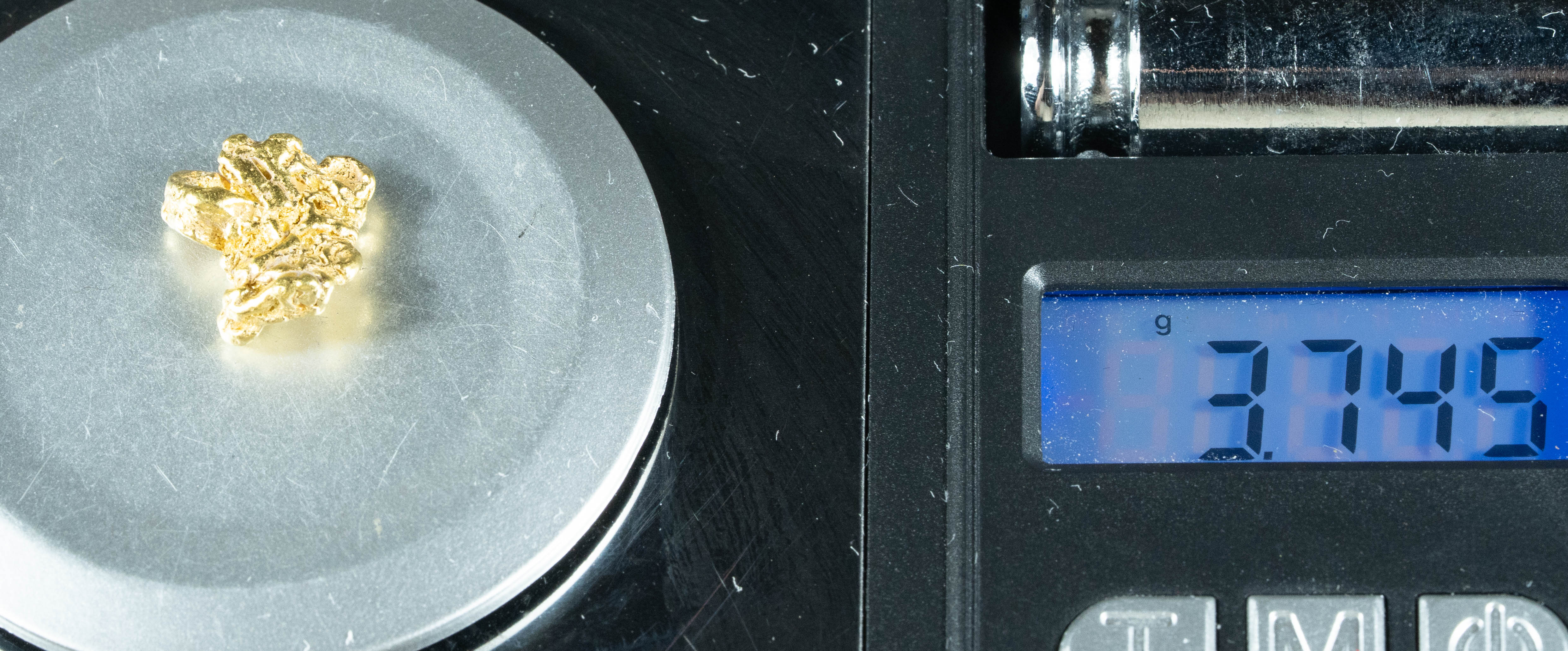 #258 Alaskan BC Natural Gold Nugget 3.74 Grams Genuine