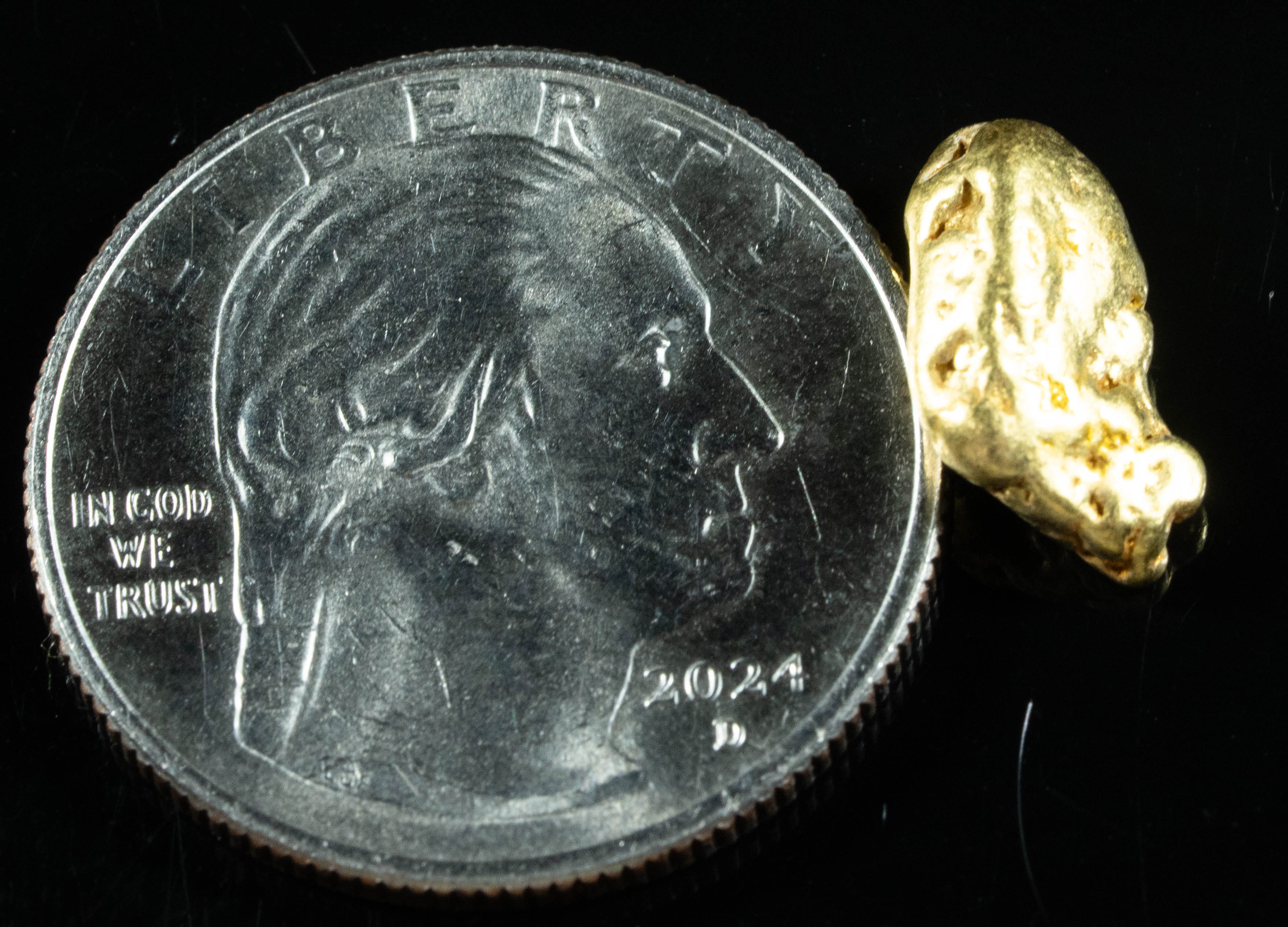 #262 Alaskan BC Natural Gold Nugget 3.23 Grams Genuine