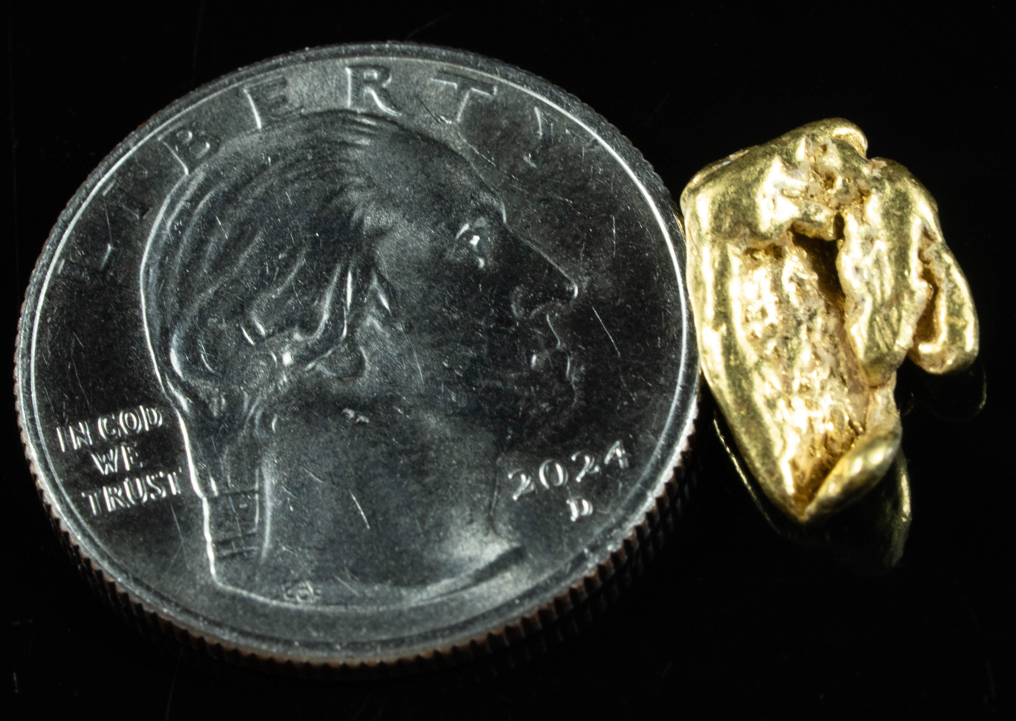 #265 Alaskan BC Natural Gold Nugget 2.98 Grams Genuine