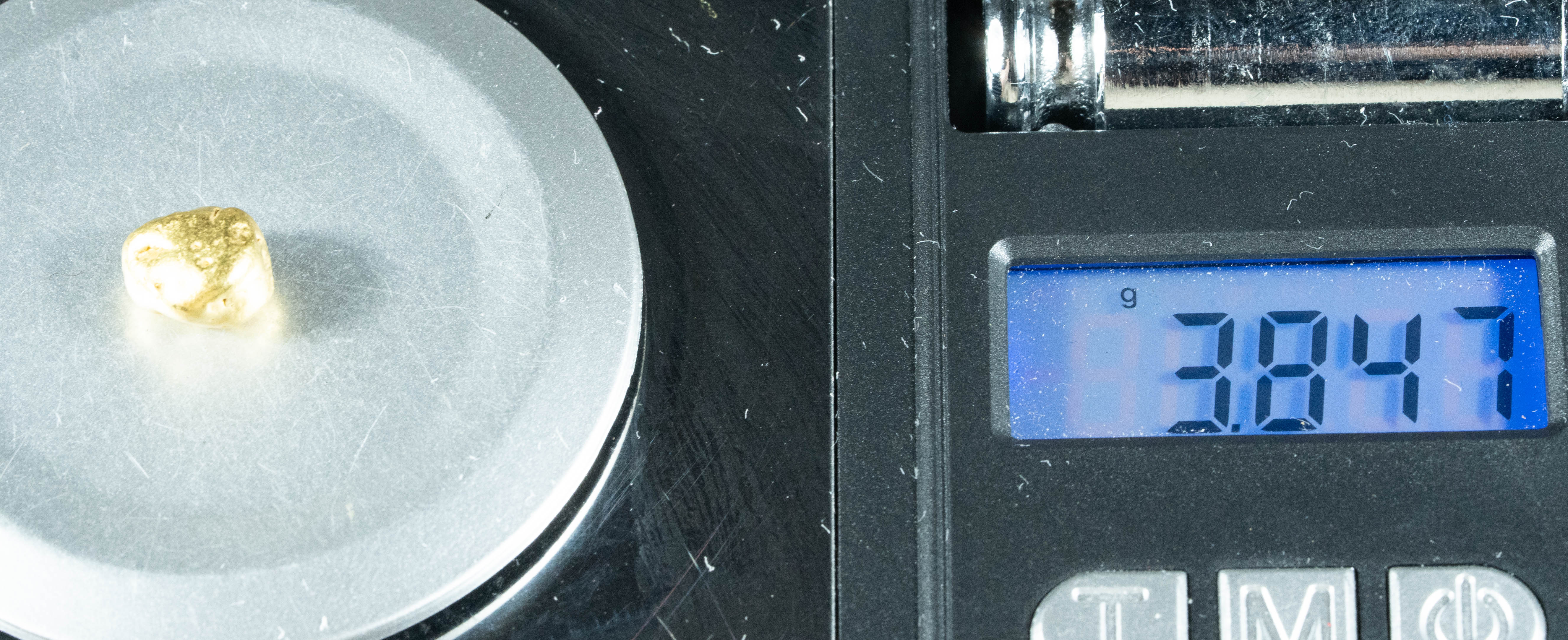 #267 Alaskan BC Natural Gold Nugget 3.84 Grams Genuine