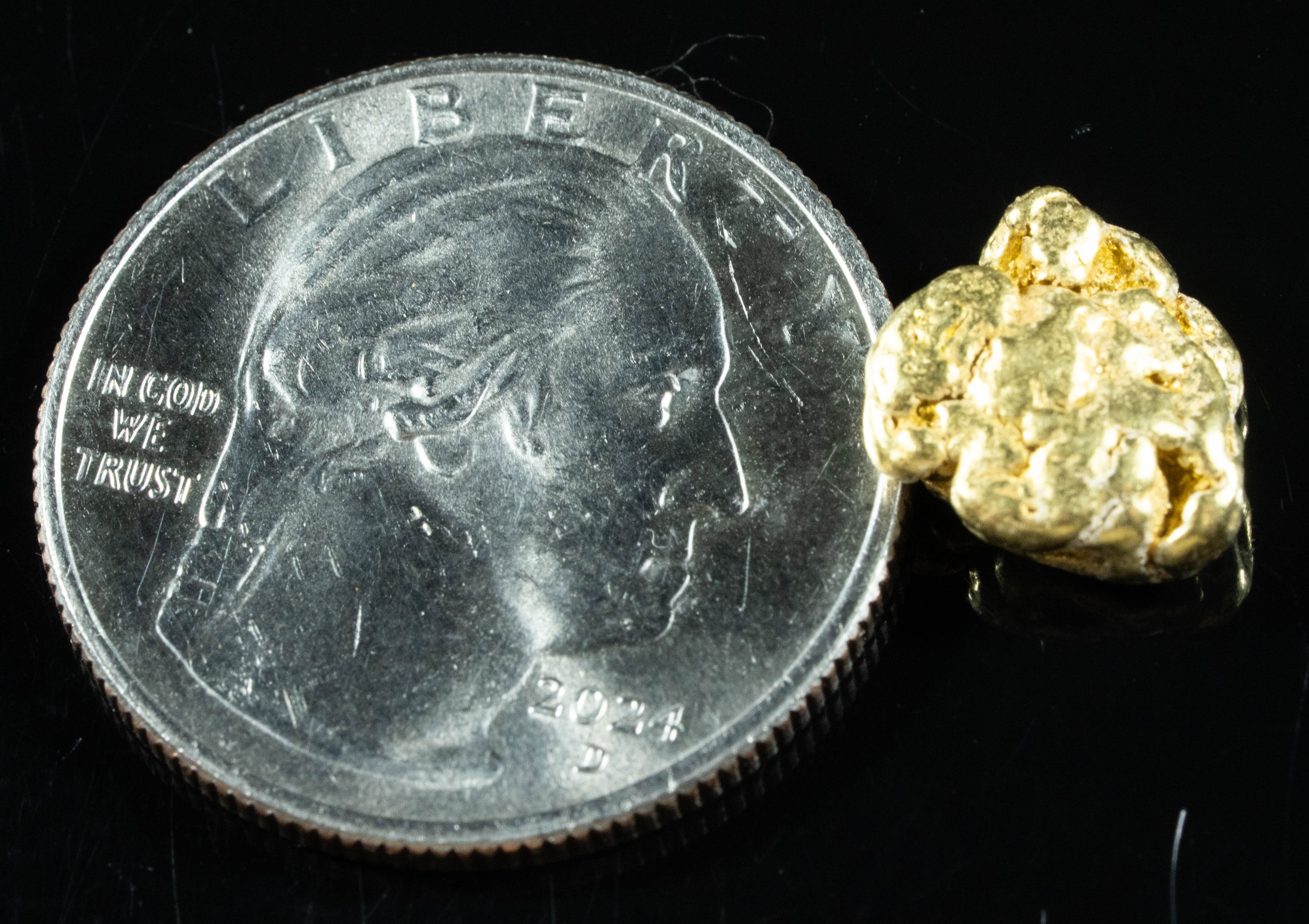 #273 Alaskan BC Natural Gold Nugget 3.18 Grams Genuine