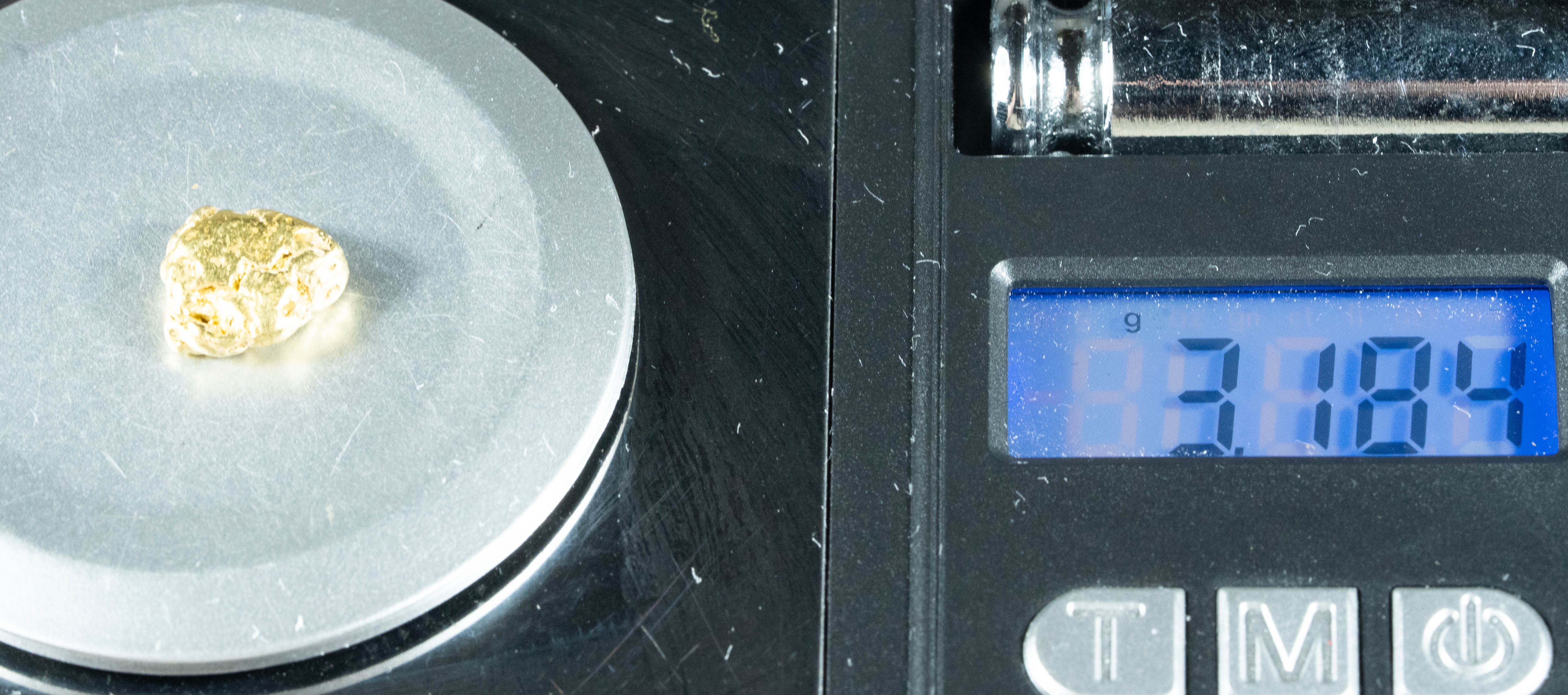 #273 Alaskan BC Natural Gold Nugget 3.18 Grams Genuine