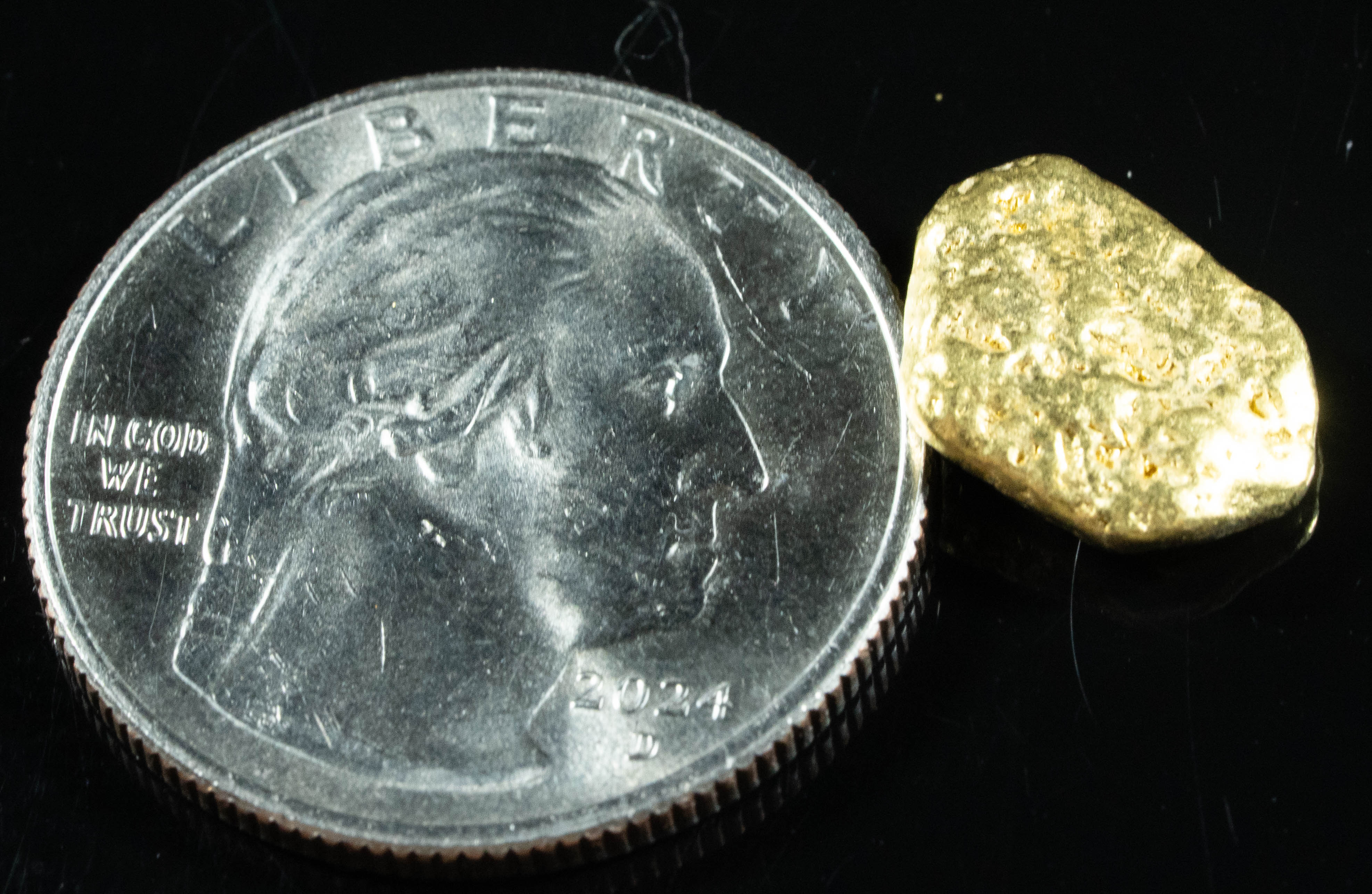 #275 Alaskan BC Natural Gold Nugget 3.40 Grams Genuine