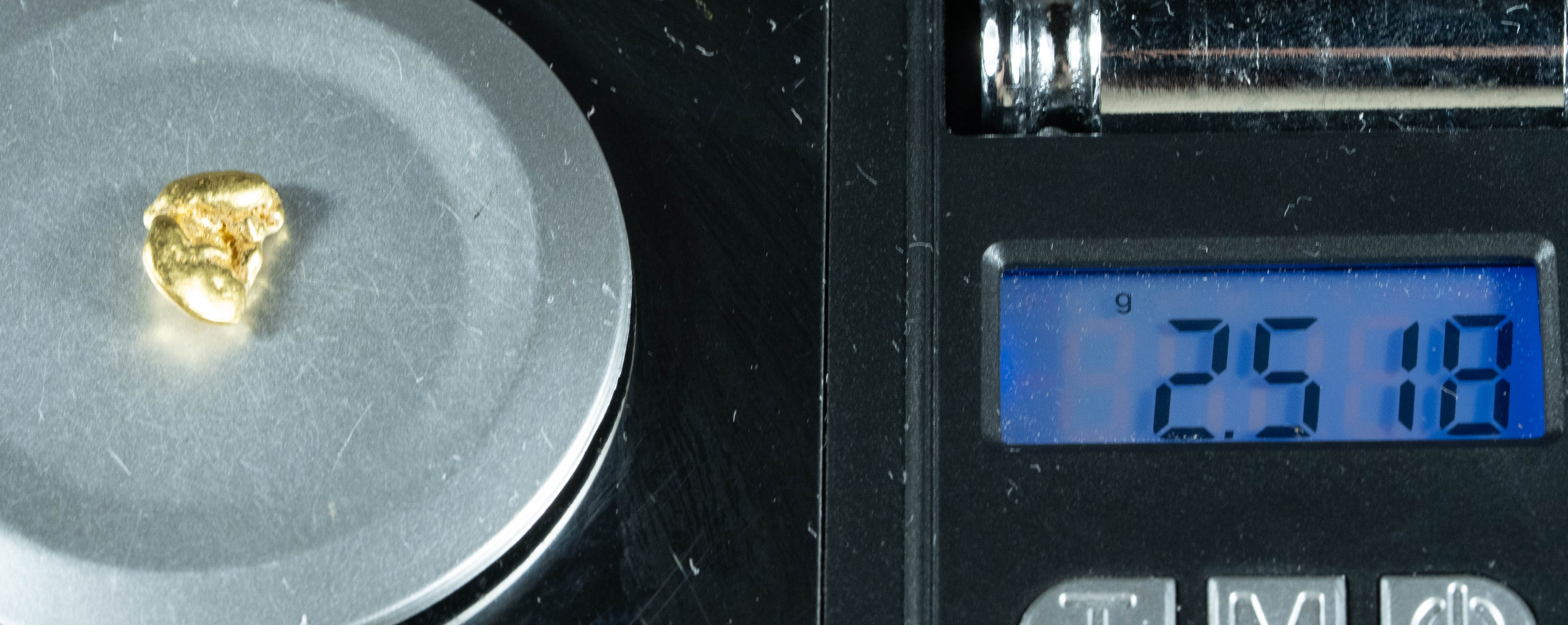 #276 Alaskan BC Natural Gold Nugget 2.51 Grams Genuine