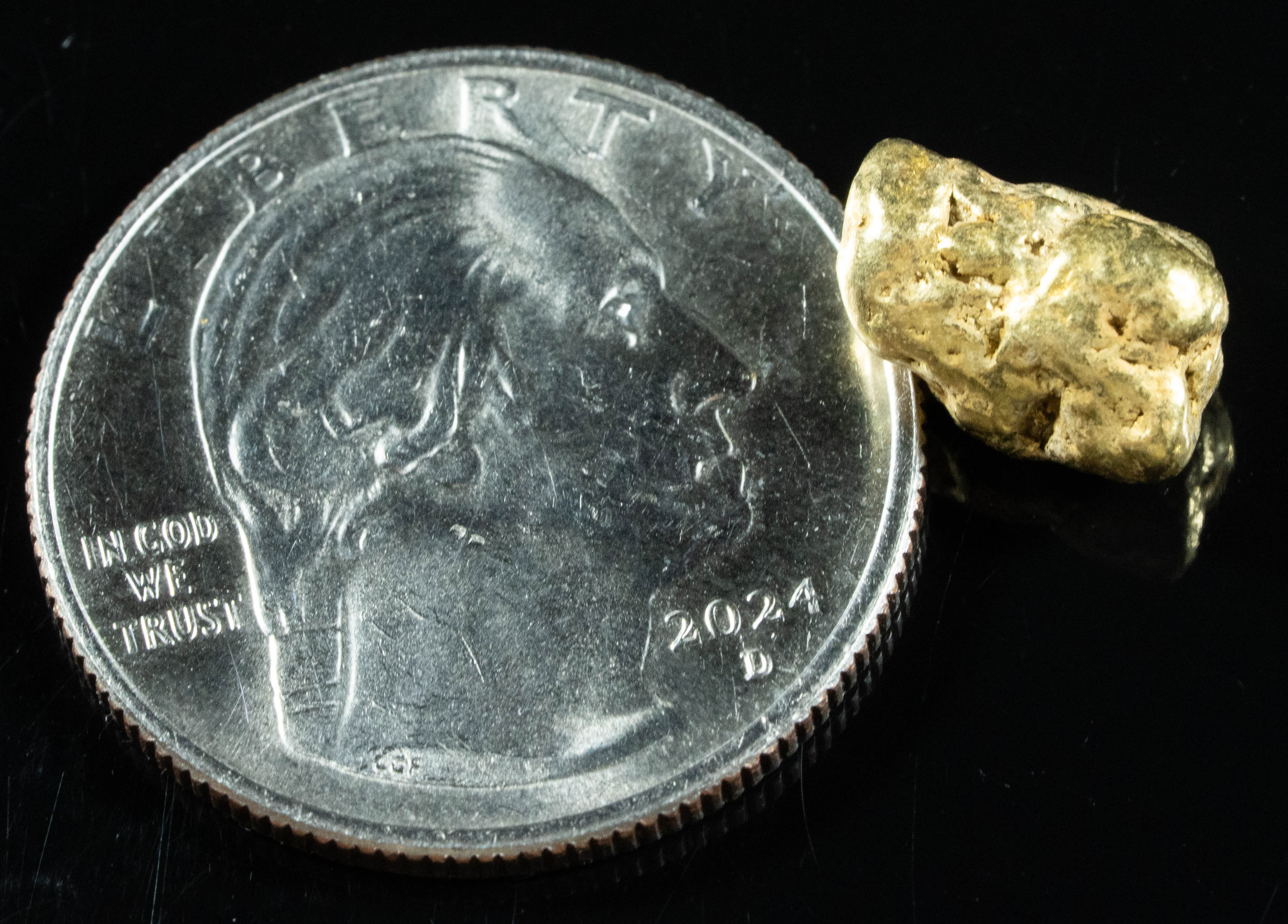 #284 Alaskan BC Natural Gold Nugget 3.12 Grams Genuine