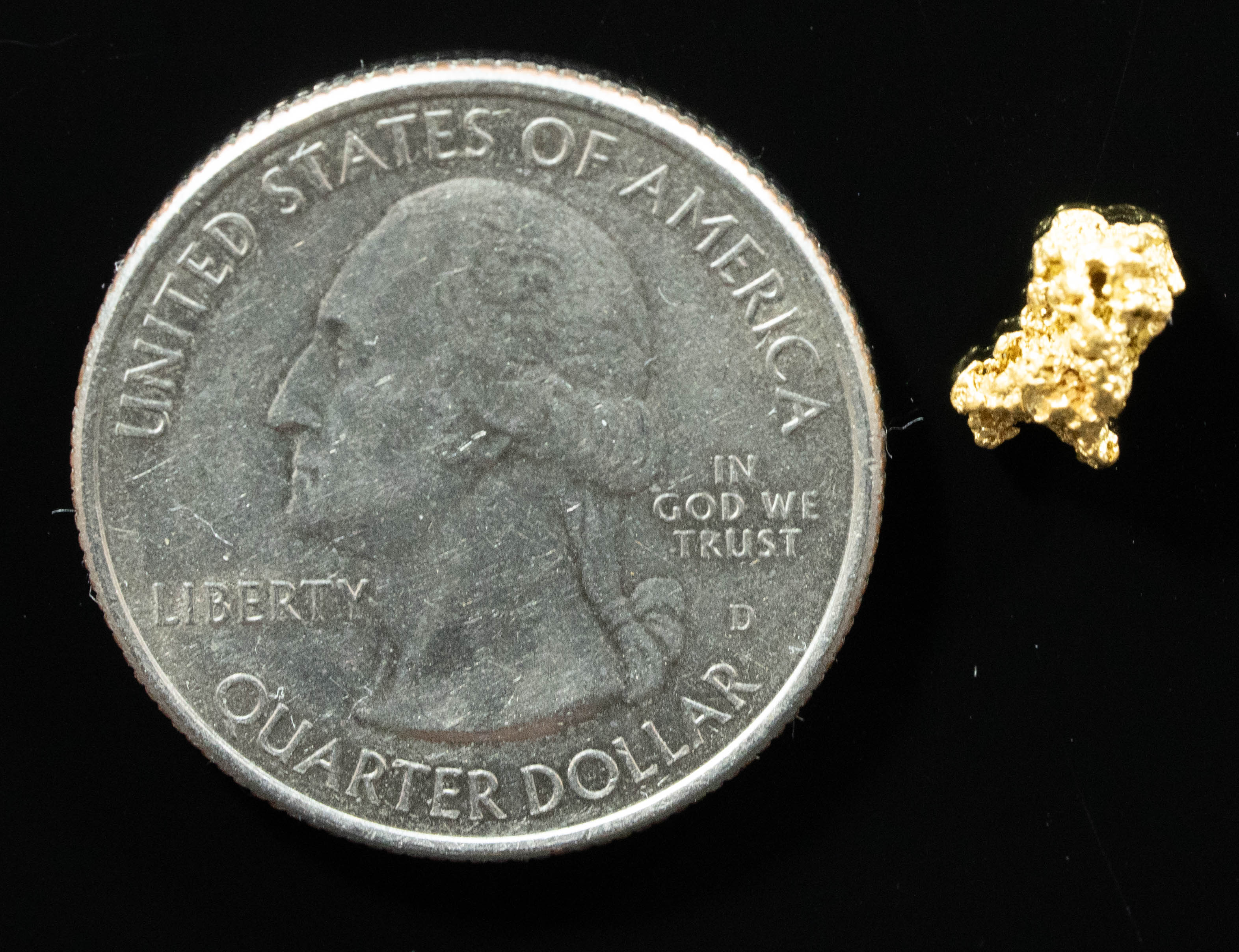 #177 Alaskan BC Natural Gold Nugget .57 Grams Genuine