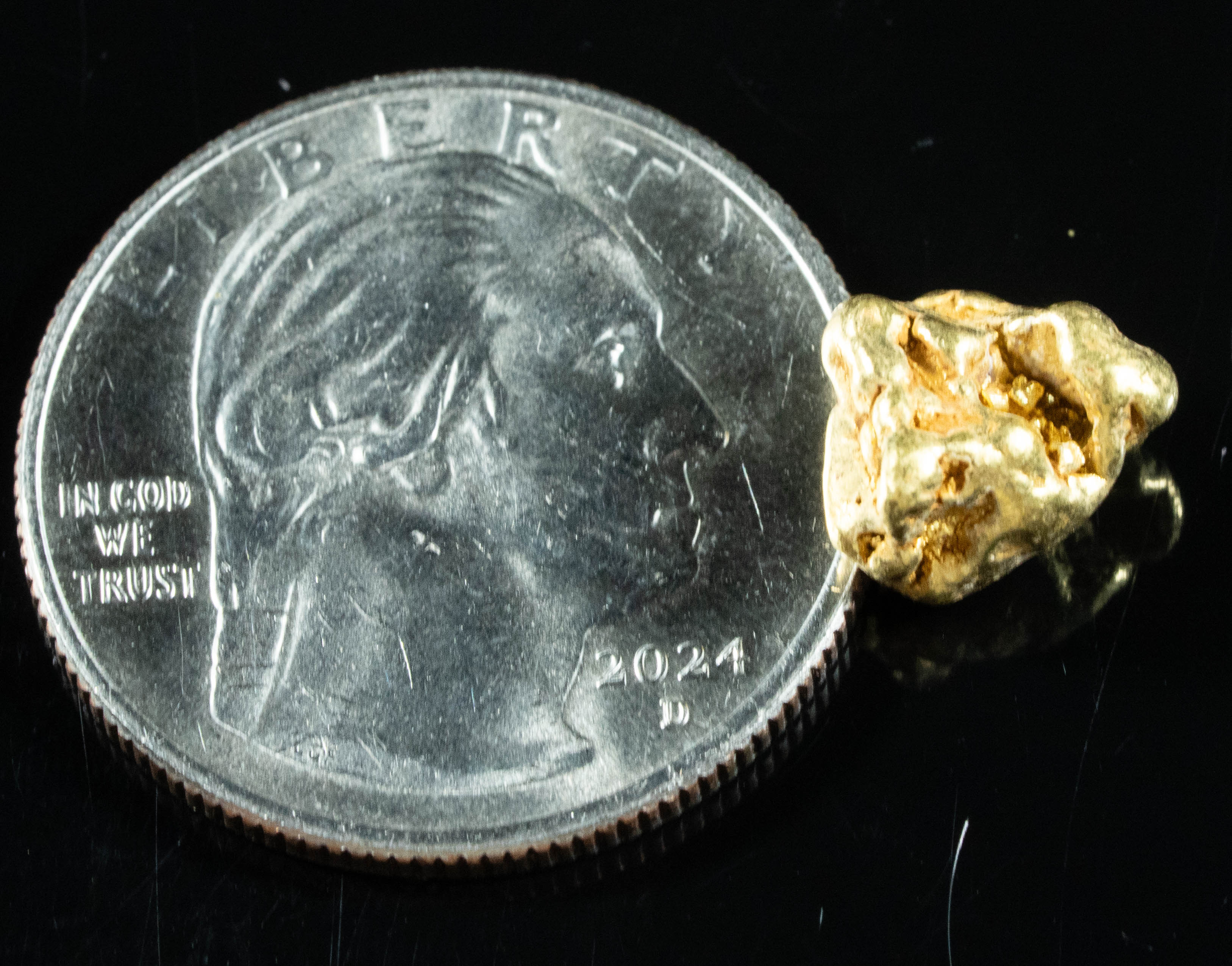 #297 Alaskan BC Natural Gold Nugget 3.50 Grams Genuine