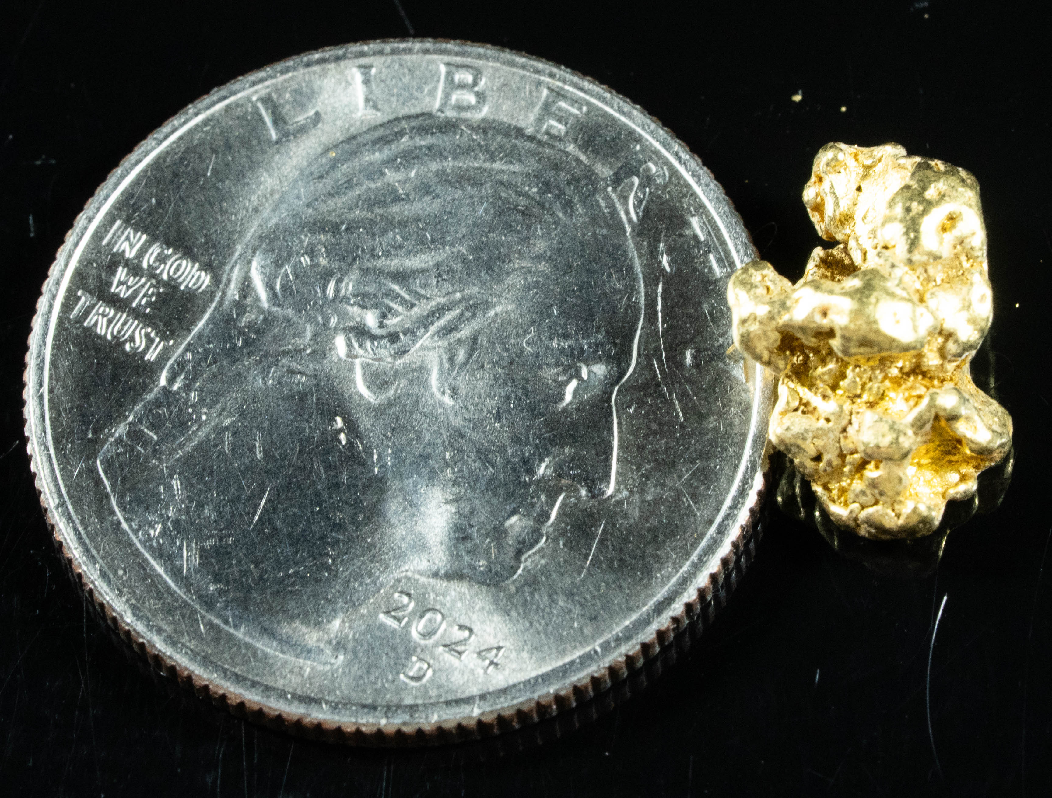 #300 Alaskan BC Natural Gold Nugget 2.58 Grams Genuine