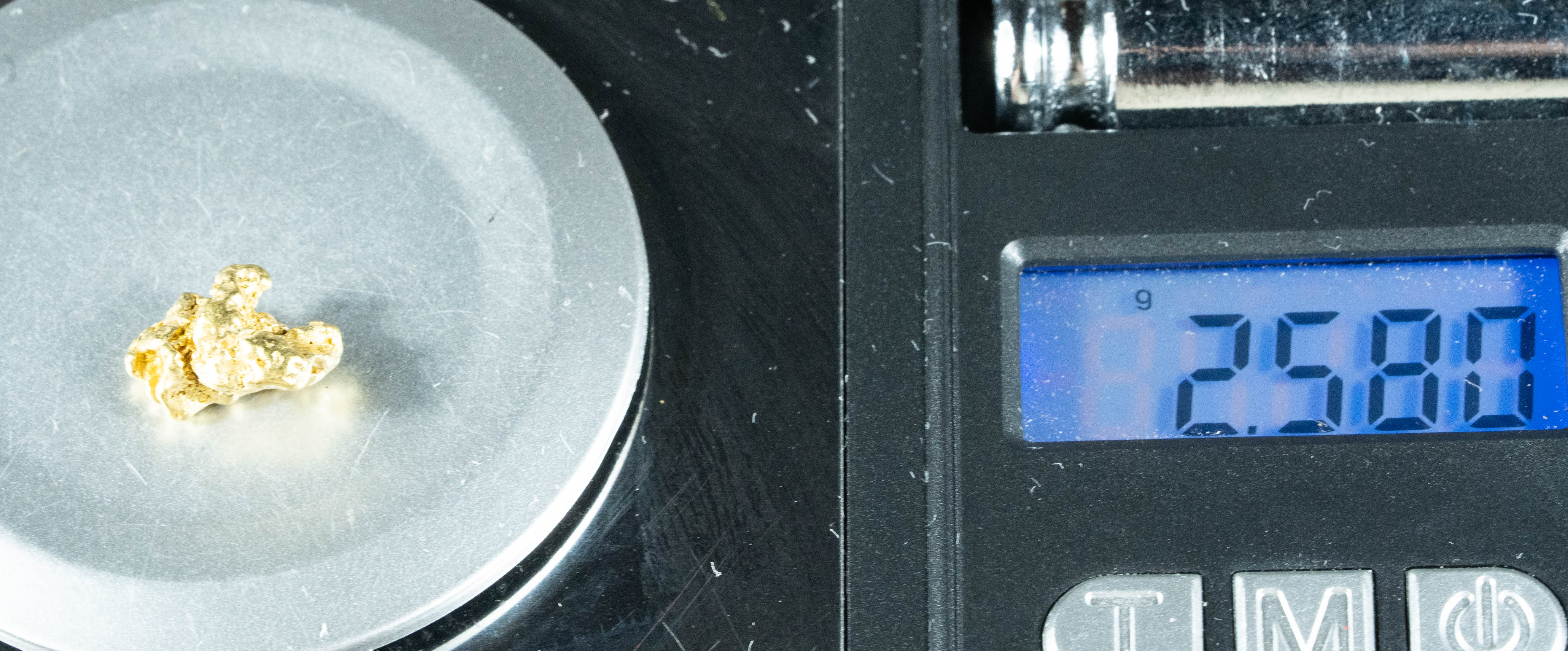 #300 Alaskan BC Natural Gold Nugget 2.58 Grams Genuine