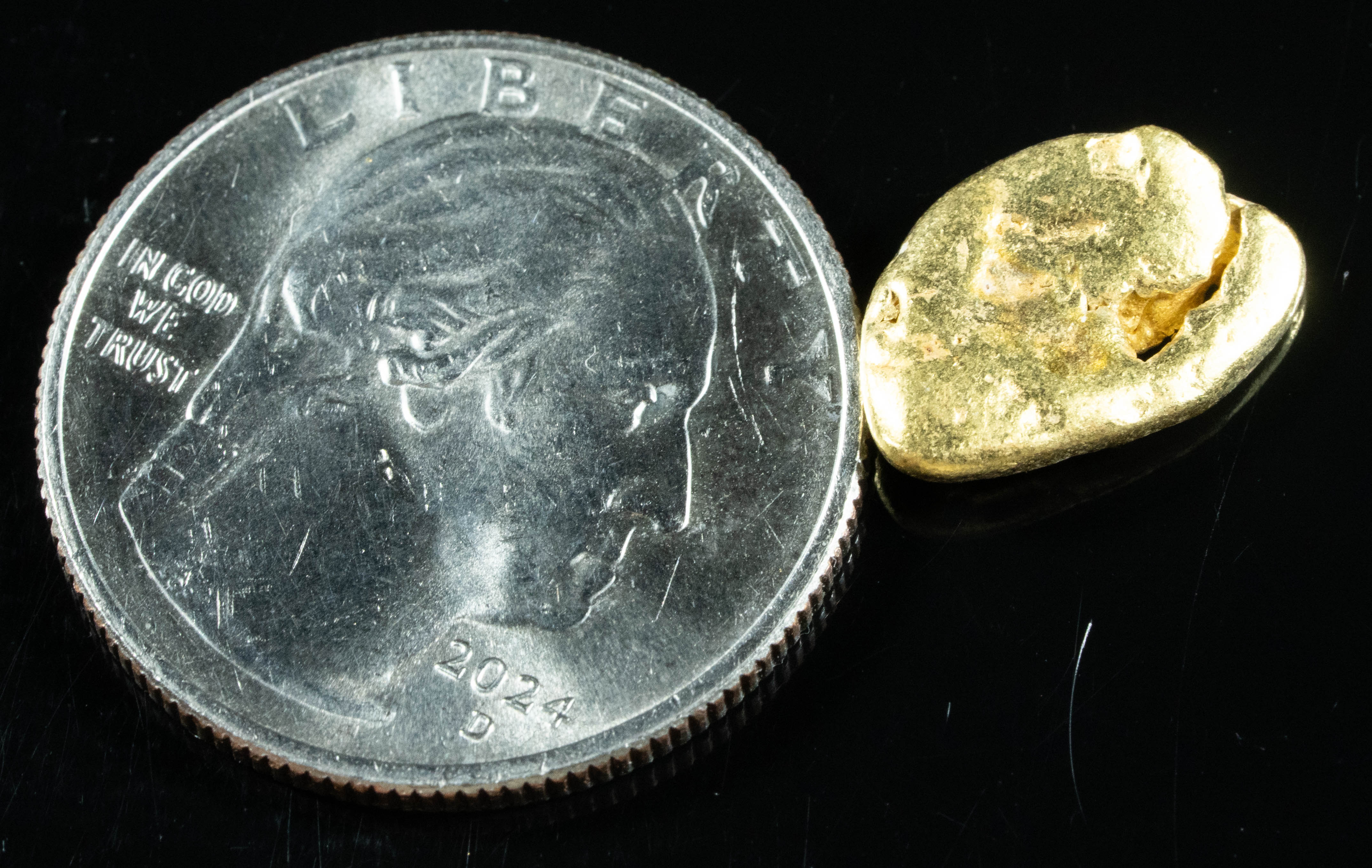 #302 Alaskan BC Natural Gold Nugget 3.08 Grams Genuine