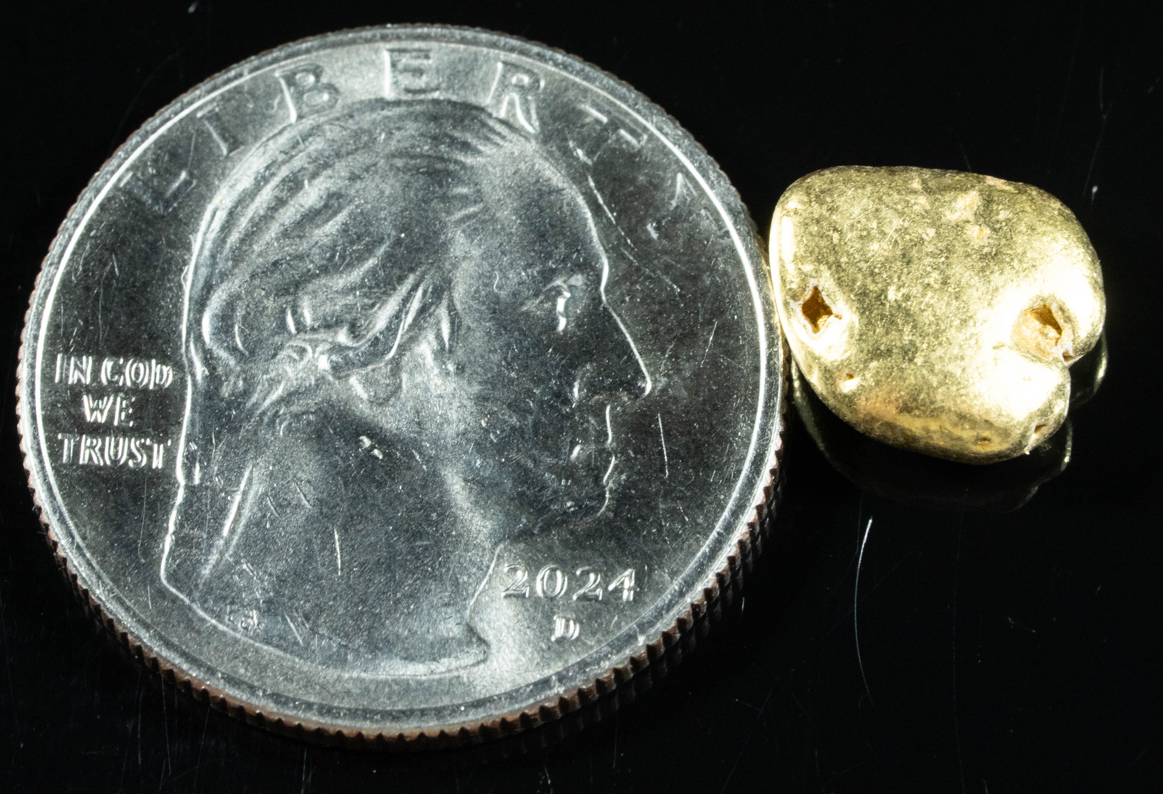 #306 Alaskan BC Natural Gold Nugget 4.12 Grams Genuine