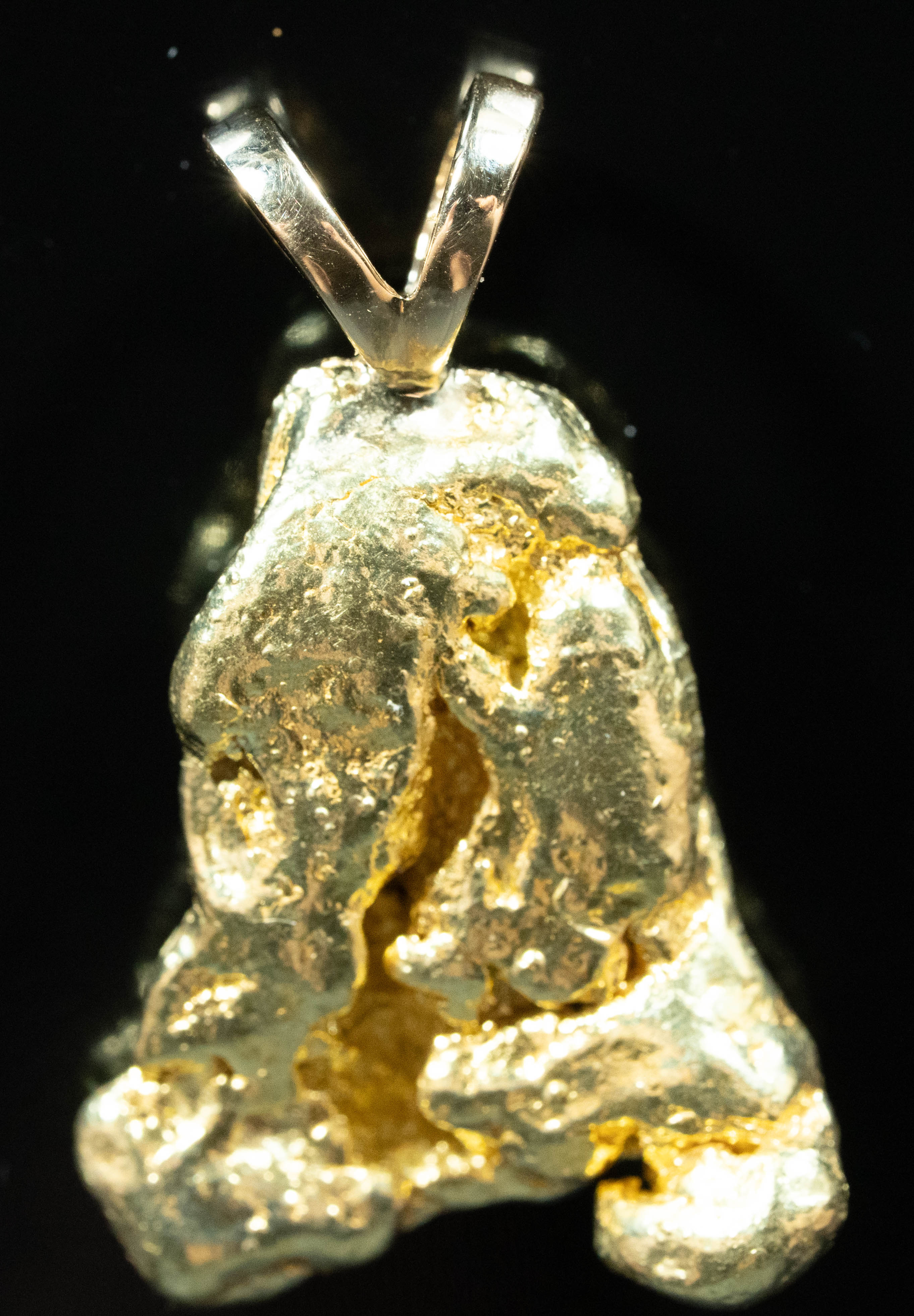 #609 Alaskan-Yukon BC Natural Gold Nugget Pendant 23.03 Grams Authentic