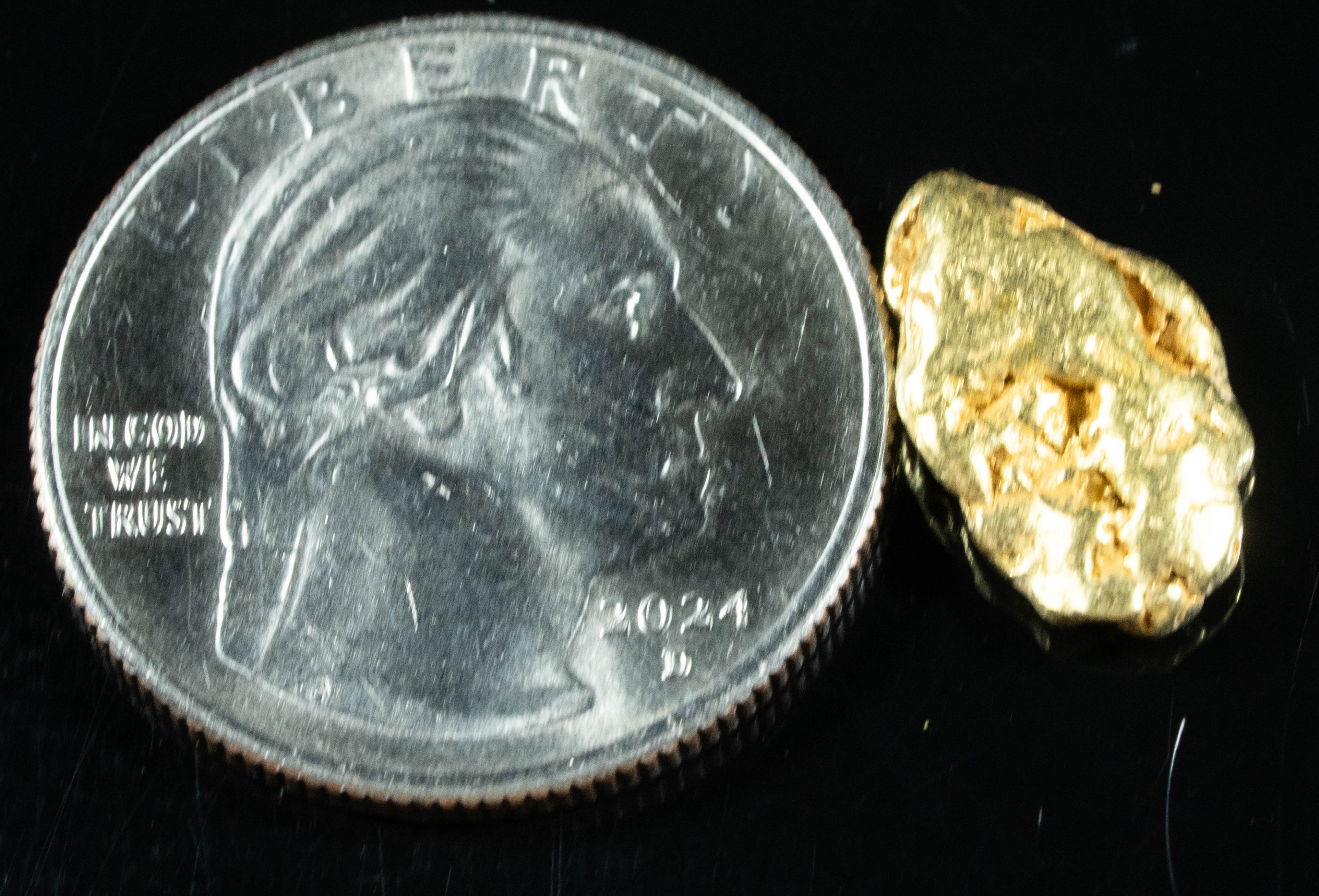 #316 Alaskan BC Natural Gold Nugget 3.29 Grams Genuine