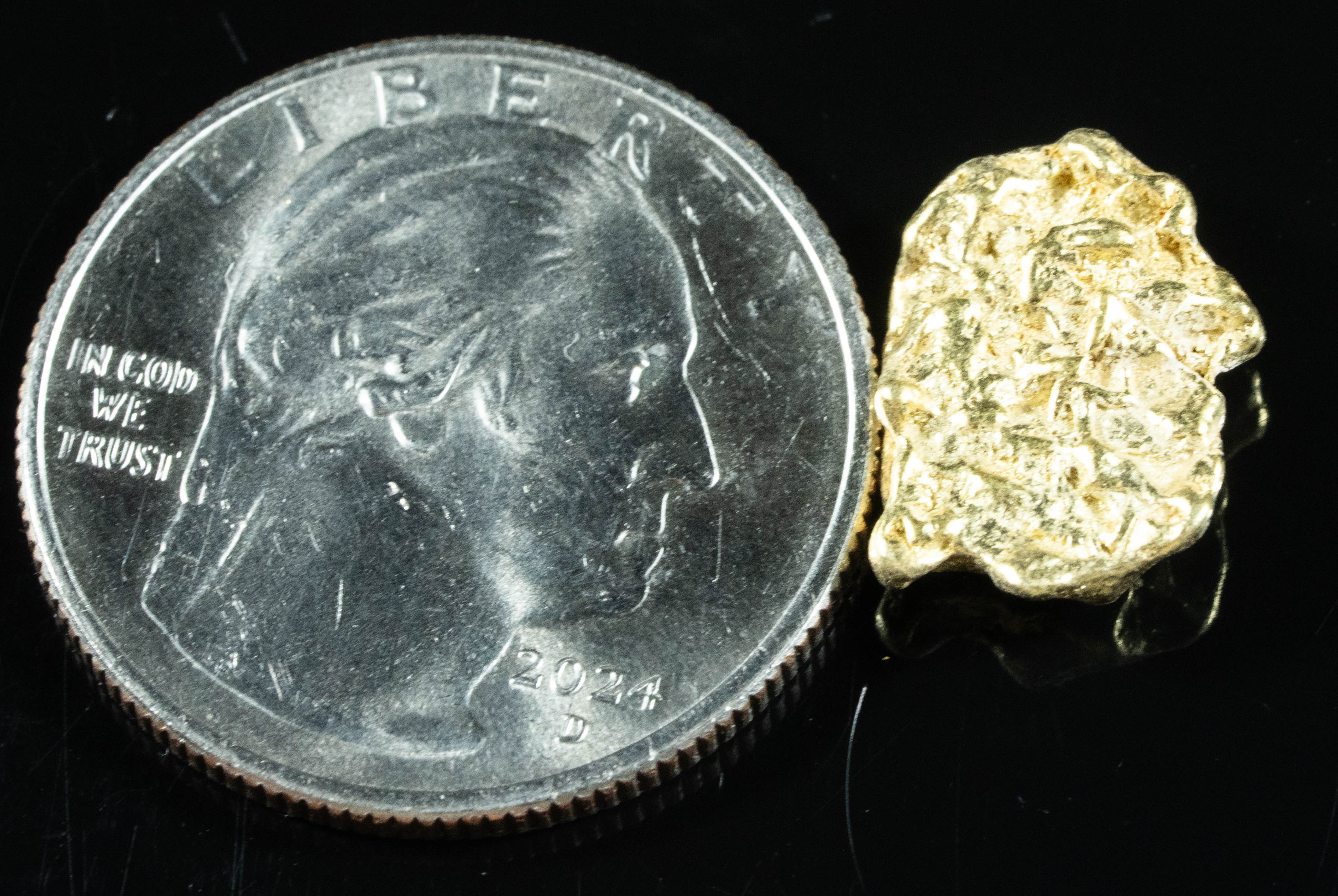 #319 Alaskan BC Natural Gold Nugget 3.13 Grams Genuine