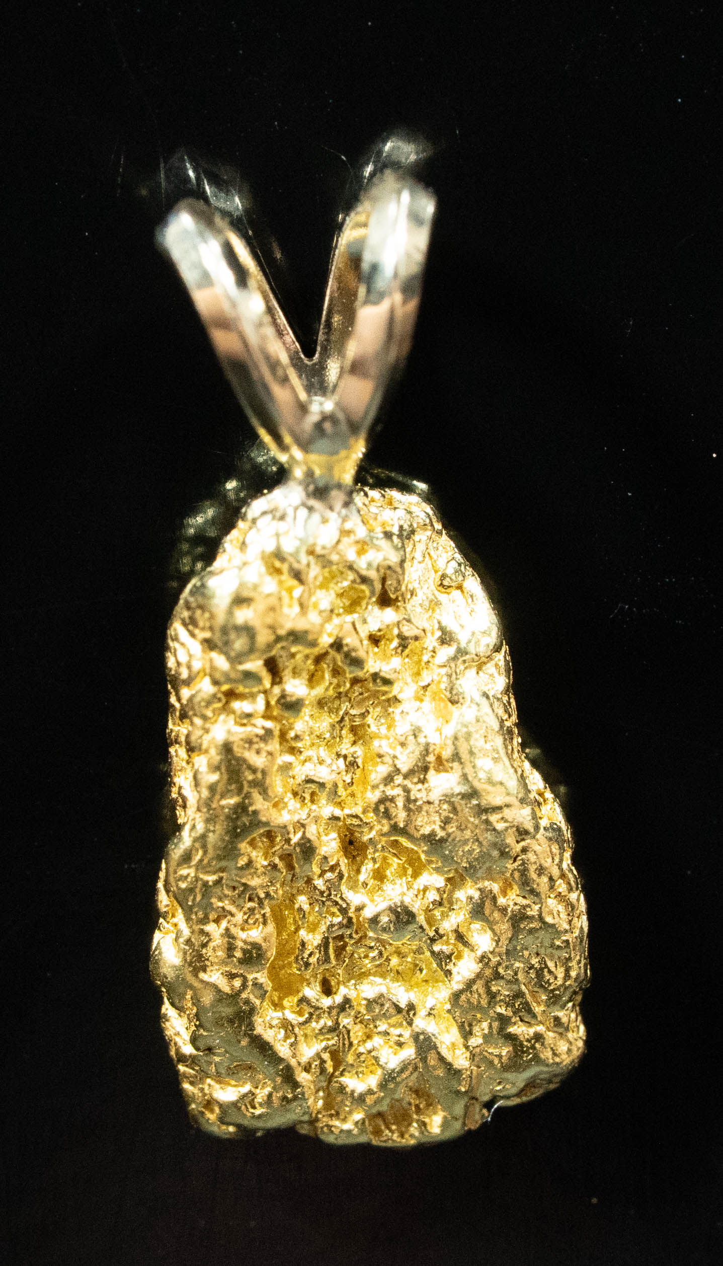 #679 Alaskan-Yukon BC Natural Gold Nugget Pendant 4.30 Grams Authentic