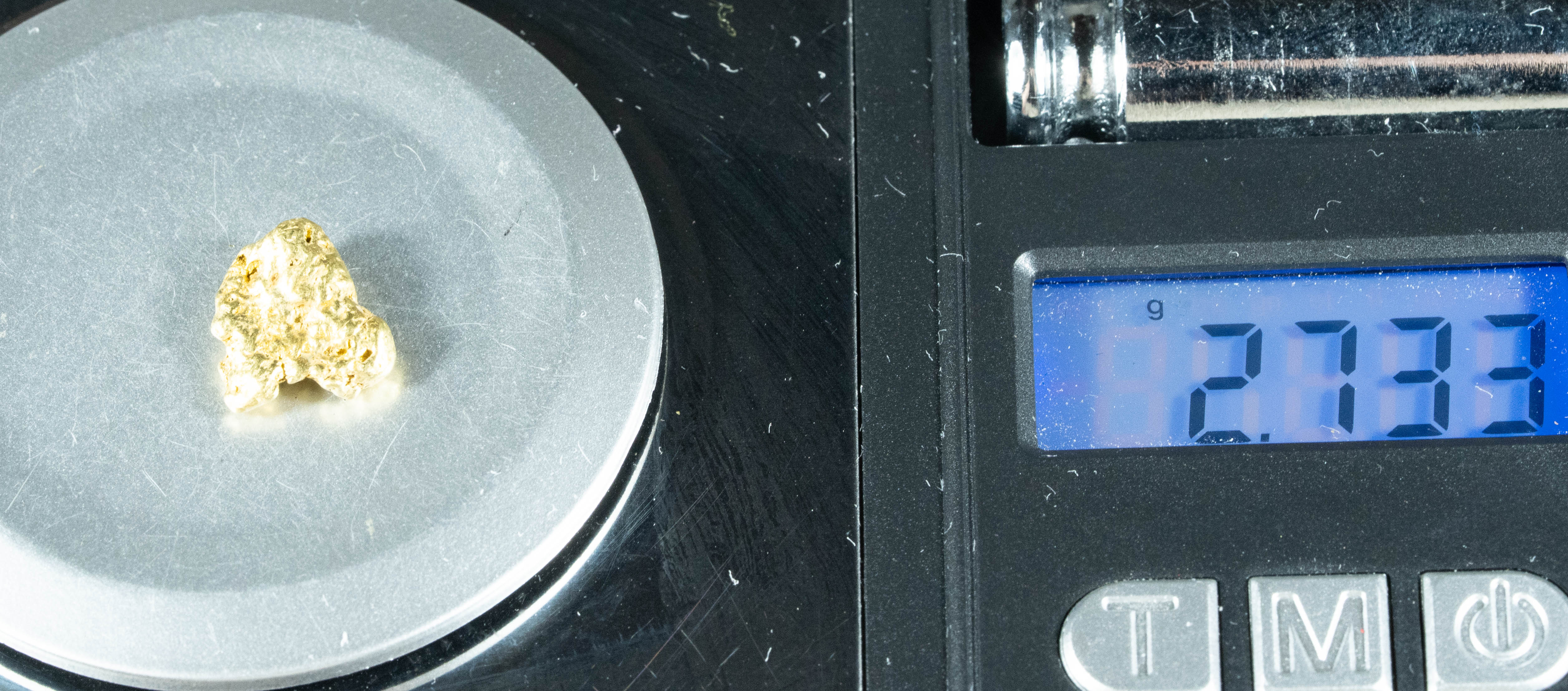 #324 Alaskan BC Natural Gold Nugget 2.73 Grams Genuine