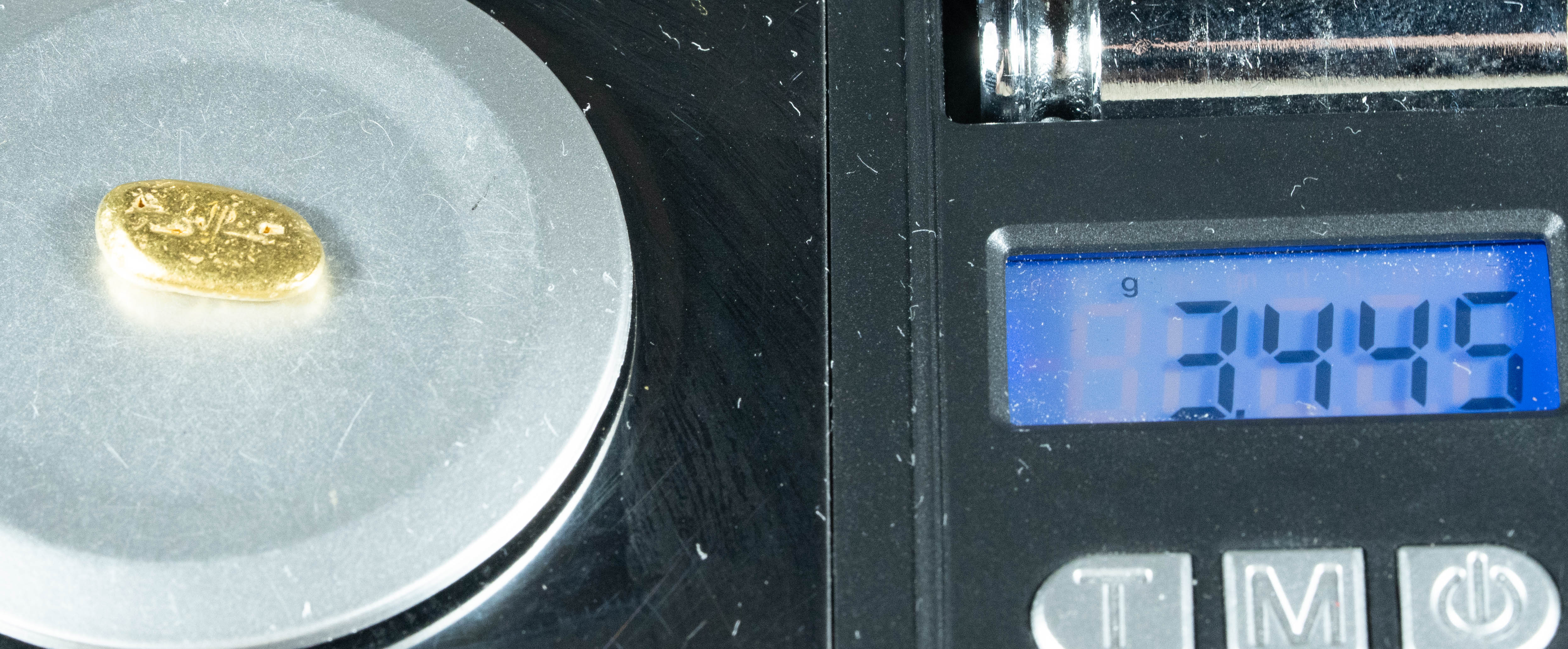 #327 Alaskan BC Natural Gold Nugget 3.44 Grams Genuine