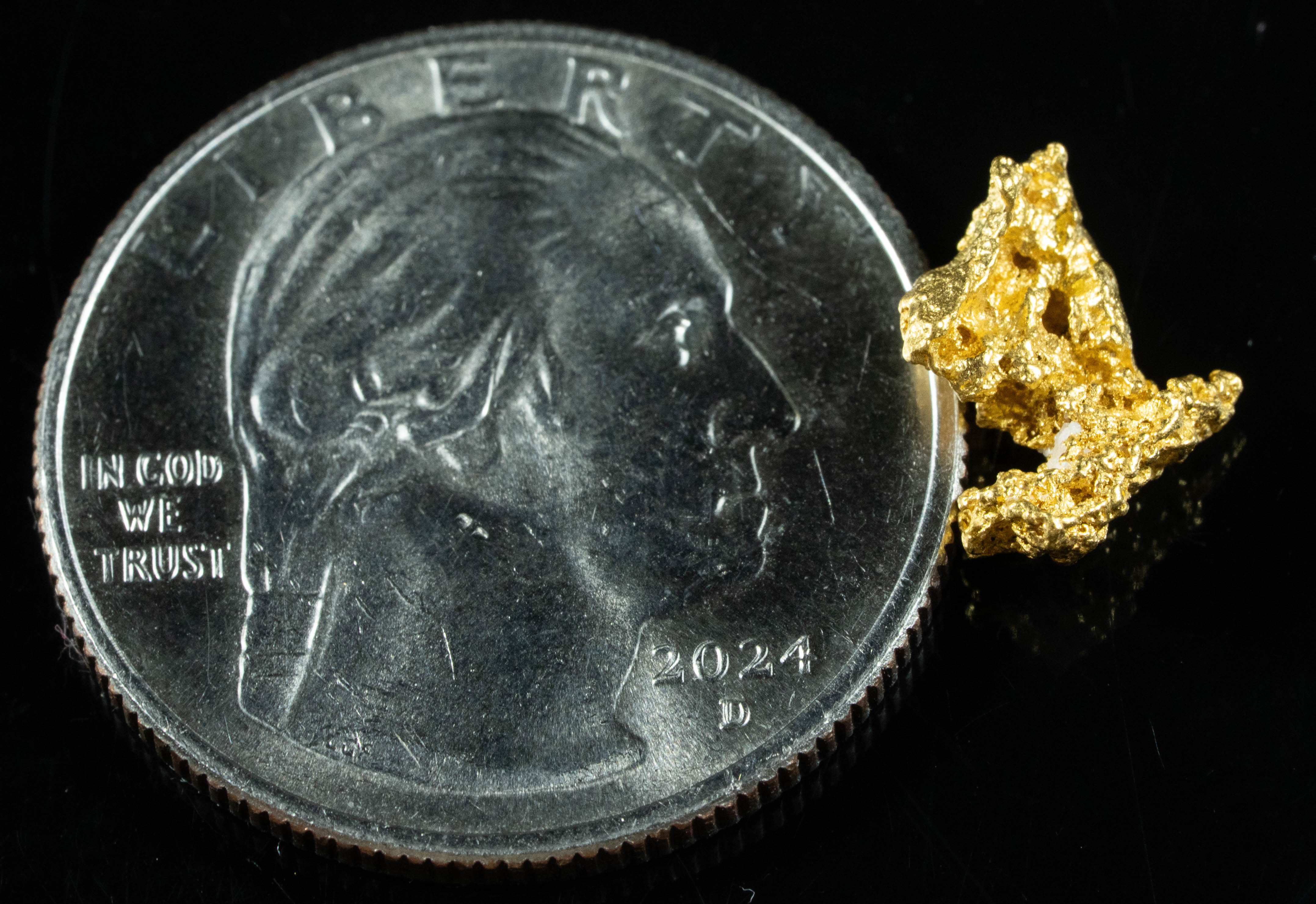 #723 Natural Gold Nugget Australian 1.22 Grams Genuine