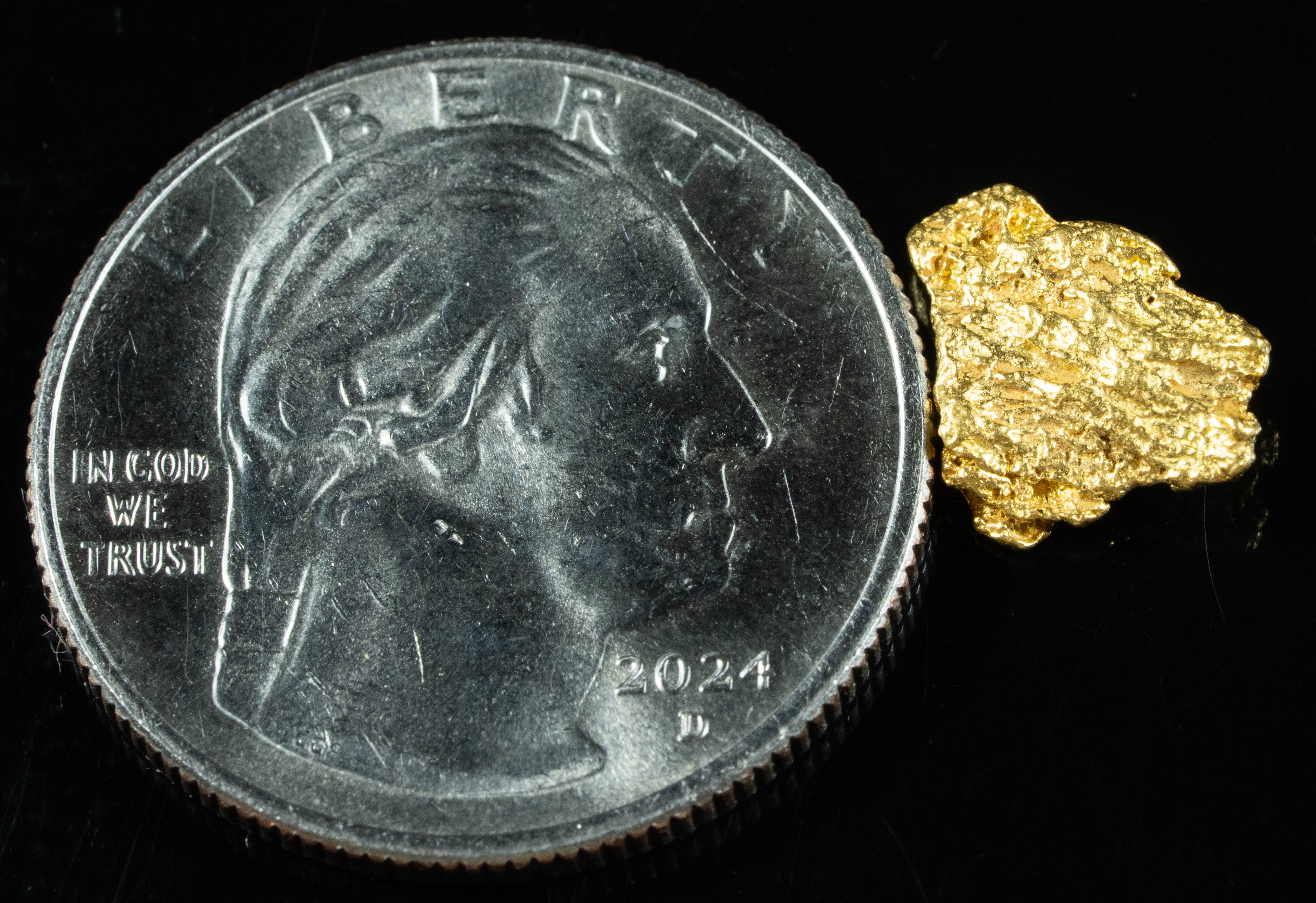 #727 Natural Gold Nugget Australian 1.58 Grams Genuine