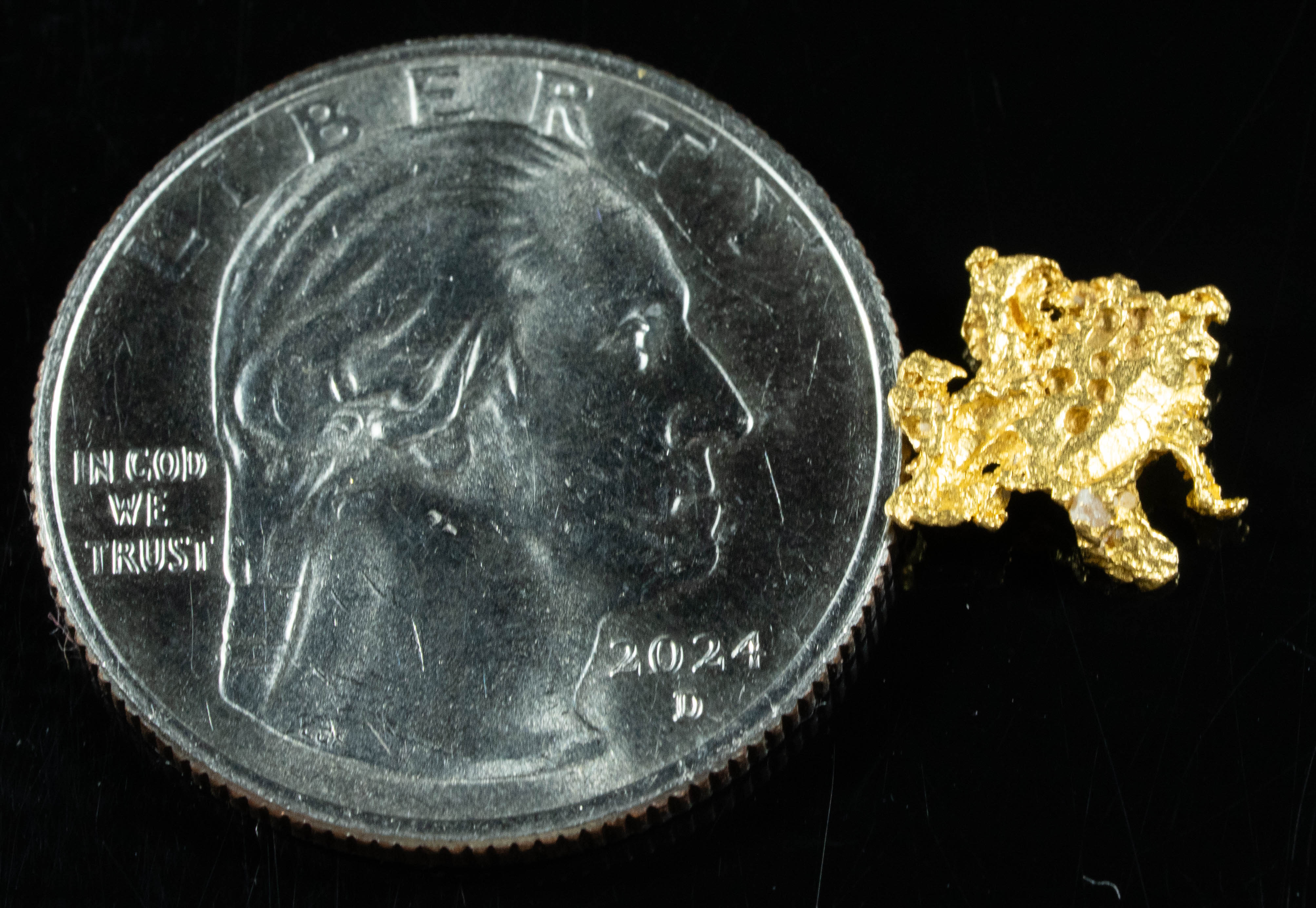 #728 Natural Gold Nugget Australian .93 Grams Genuine