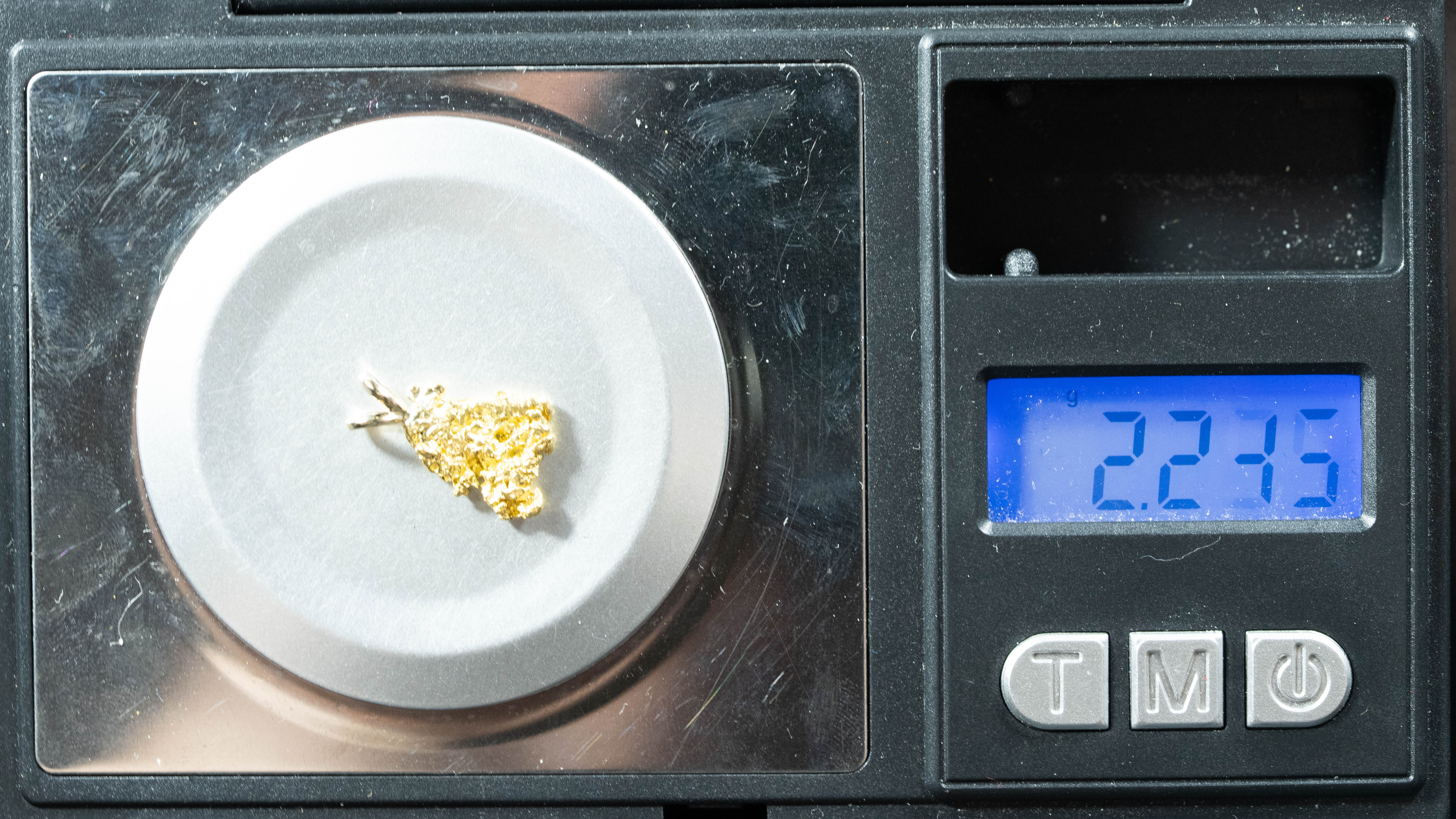 #697 Alaskan-Yukon BC Natural Gold Nugget Pendant 2.24 Grams Authentic