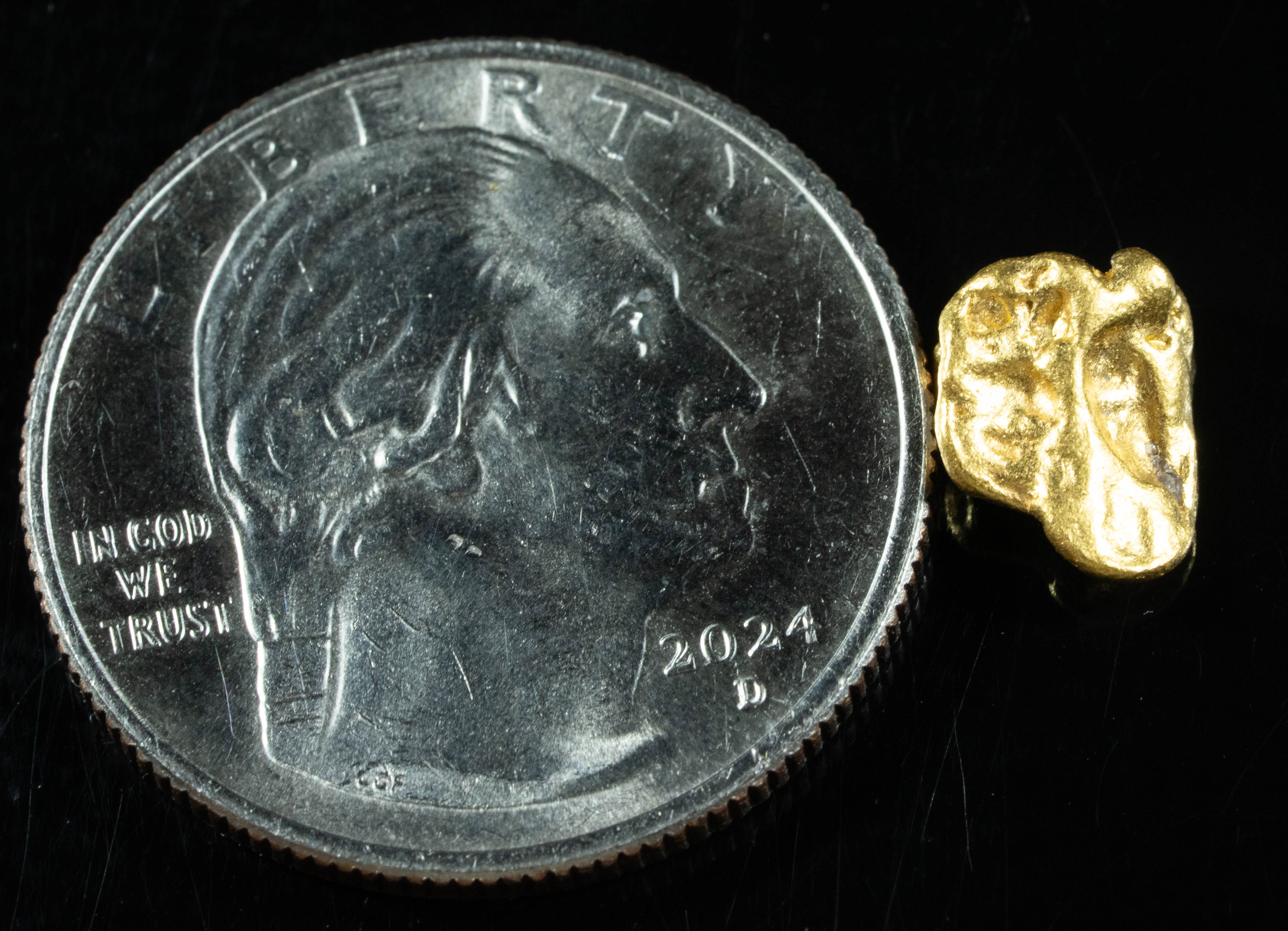 #729 Natural Gold Nugget Australian 1.54 Grams Genuine