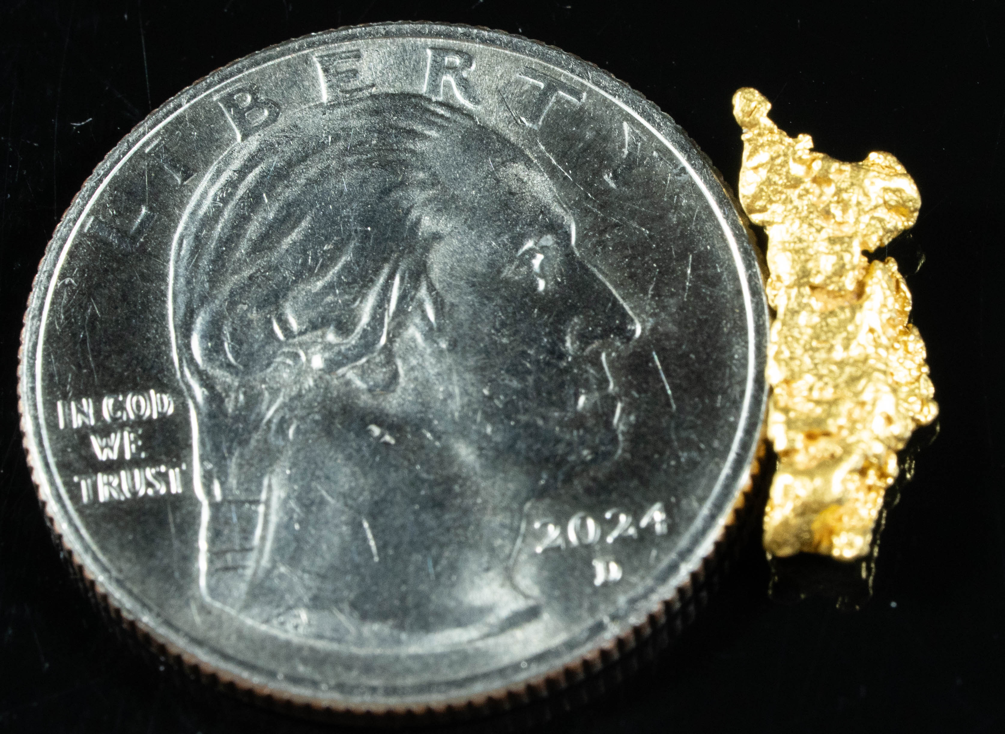 #730 Natural Gold Nugget Australian 1.61 Grams Genuine