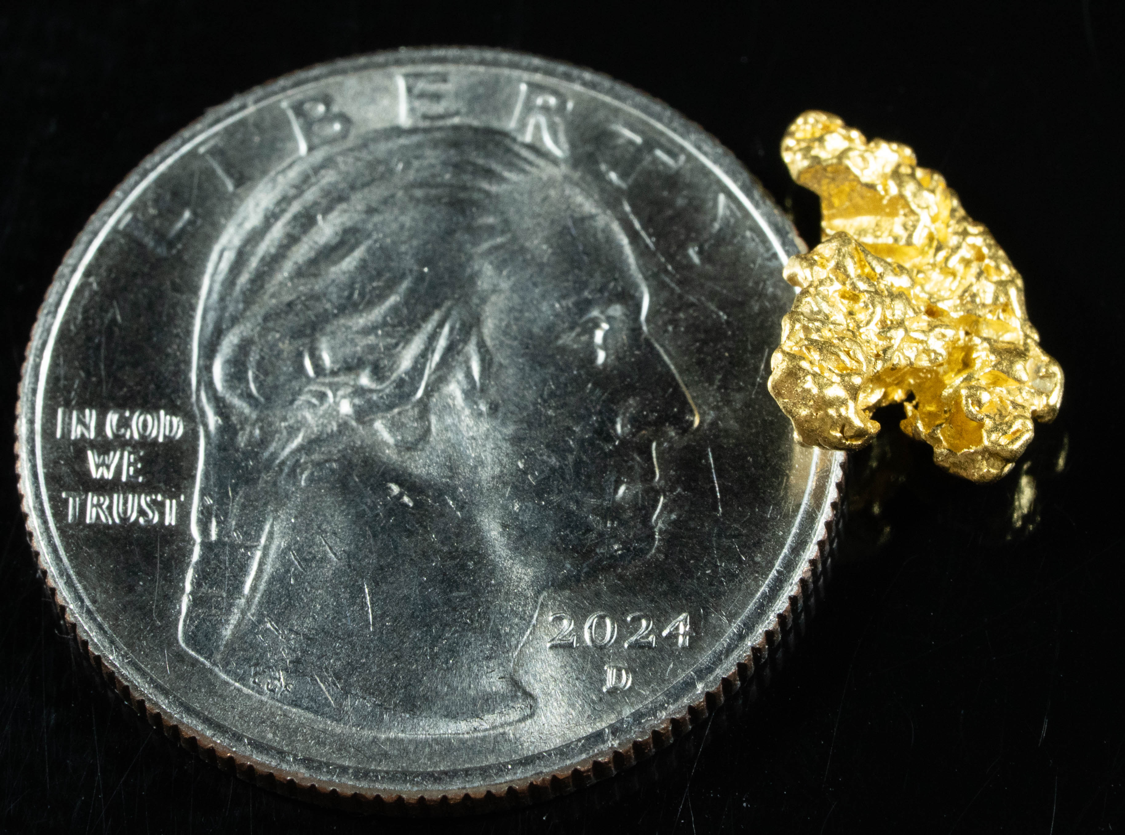 #735 Natural Gold Nugget Australian 1.56 Grams Genuine