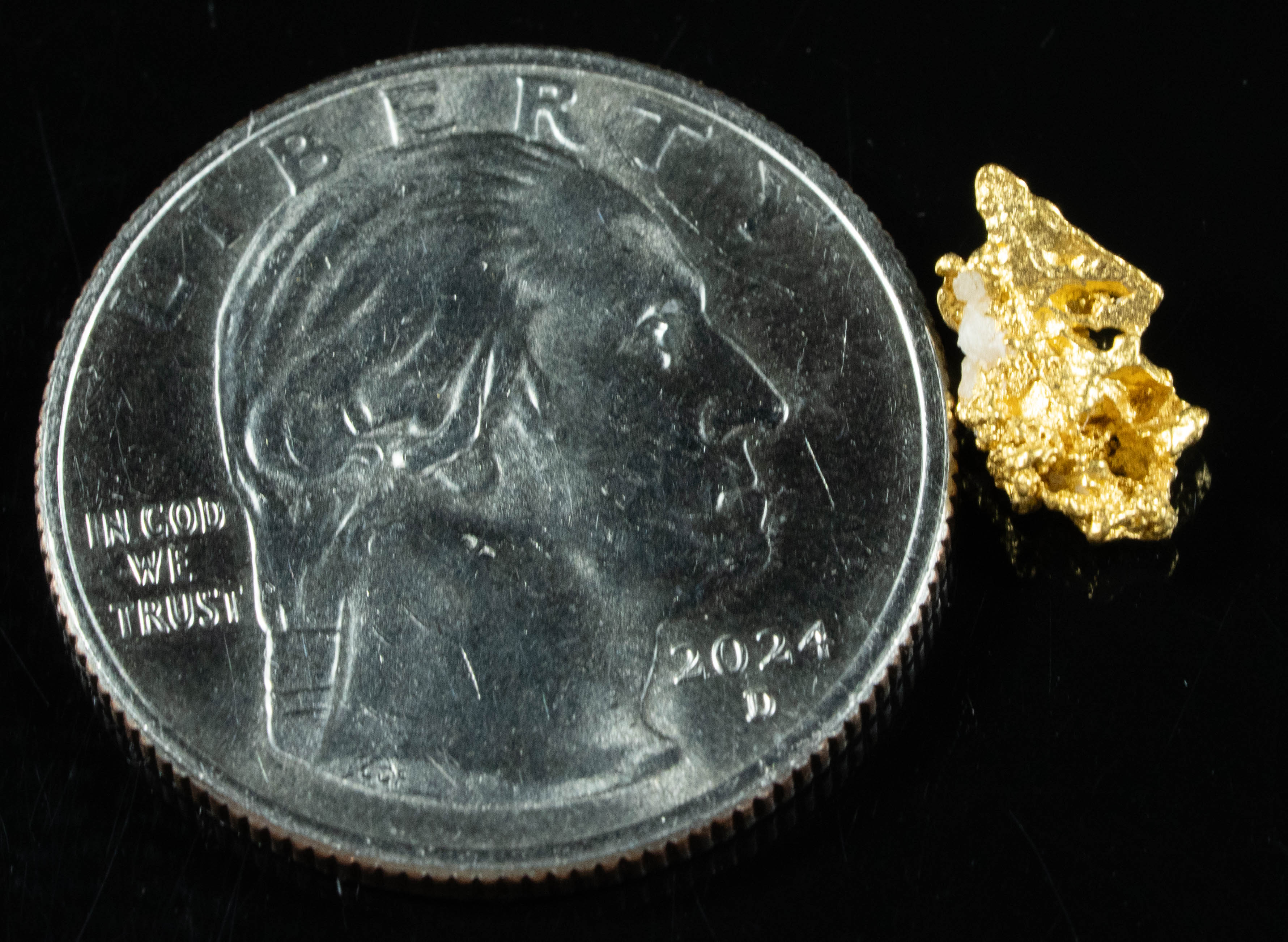 #739 Natural Gold Nugget Australian .77 Grams Genuine
