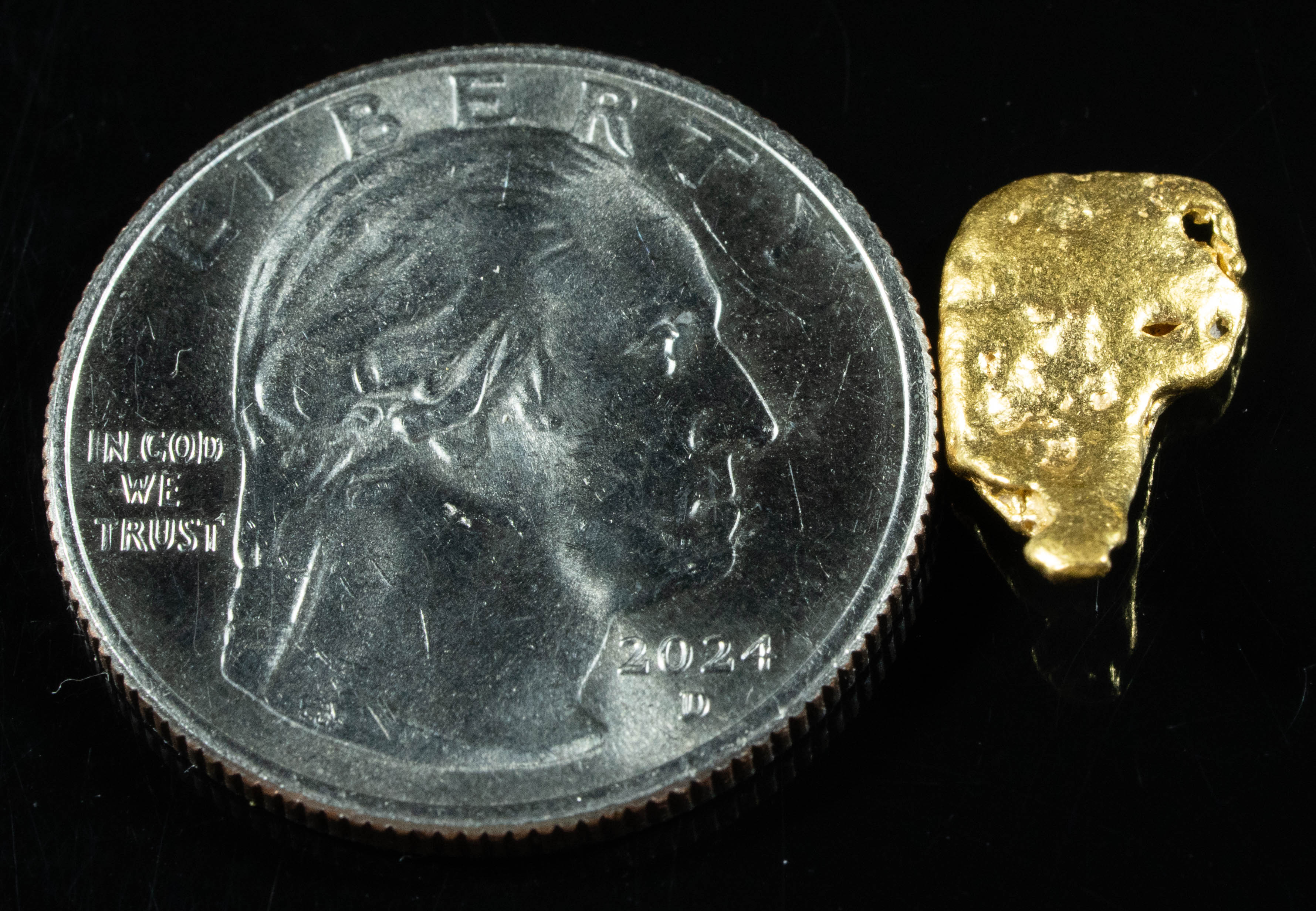 #751 Natural Gold Nugget Australian 1.71 Grams Genuine