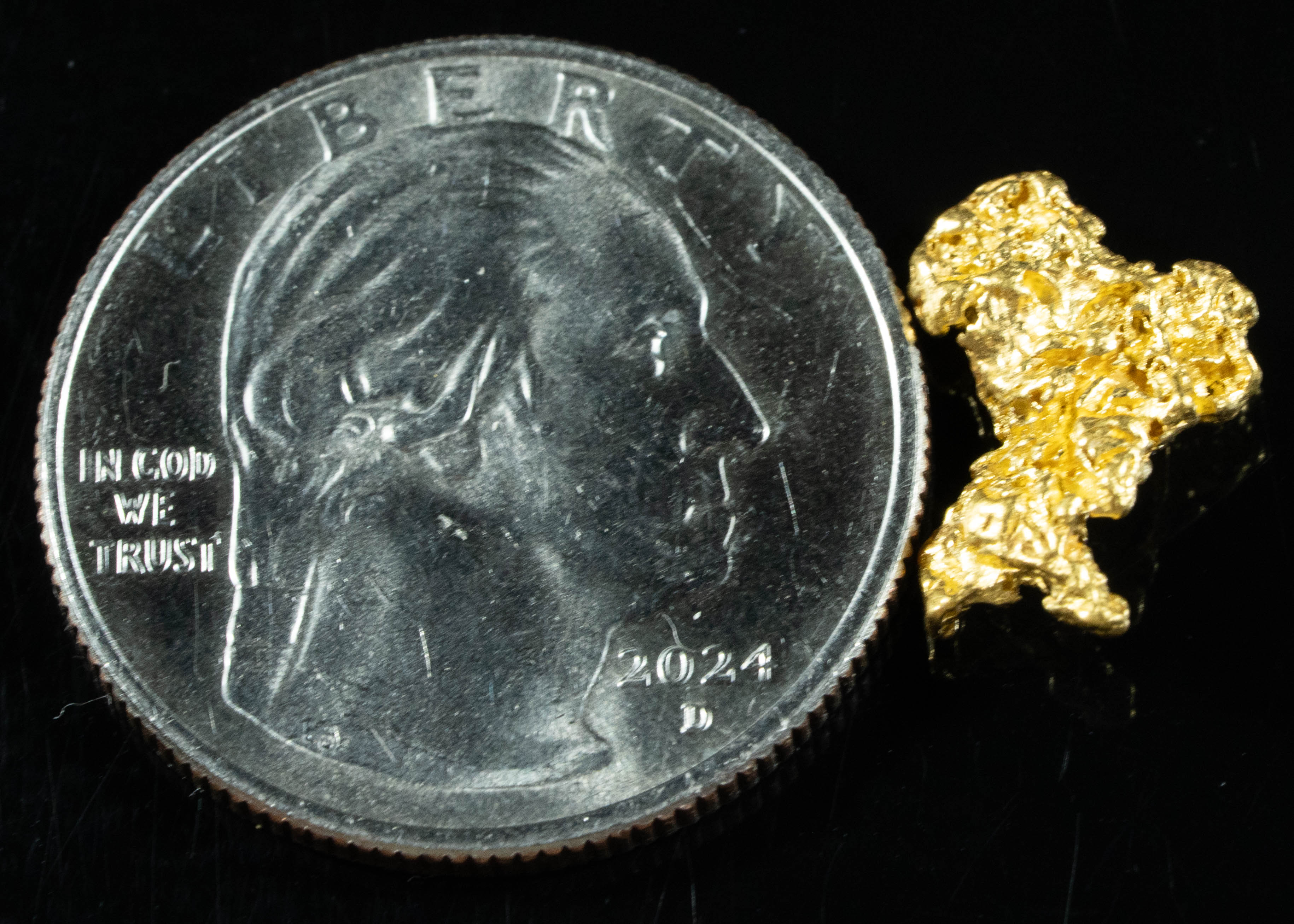 #752 Natural Gold Nugget Australian 1.52 Grams Genuine