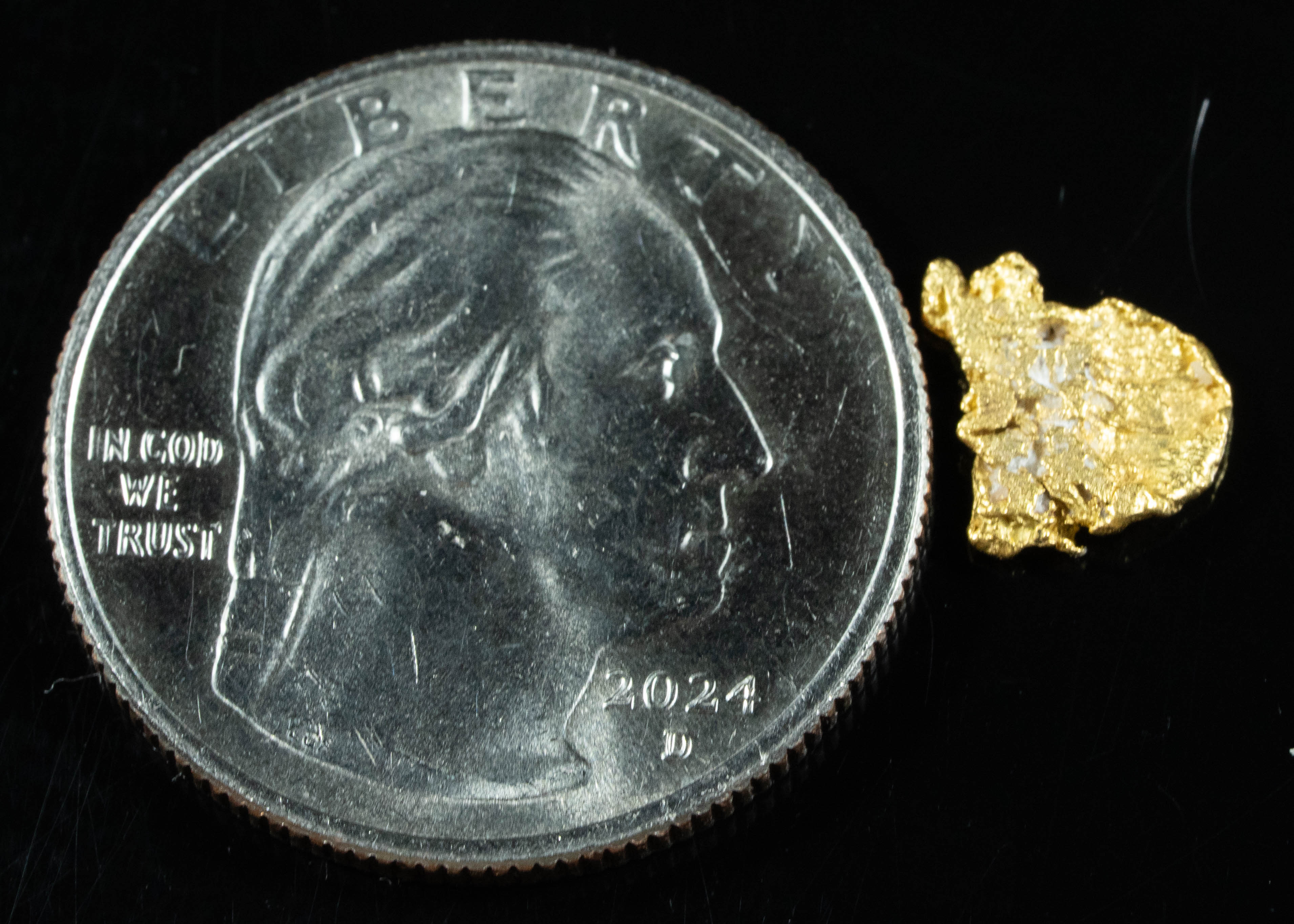 #755 Natural Gold Nugget Australian .61 Grams Genuine